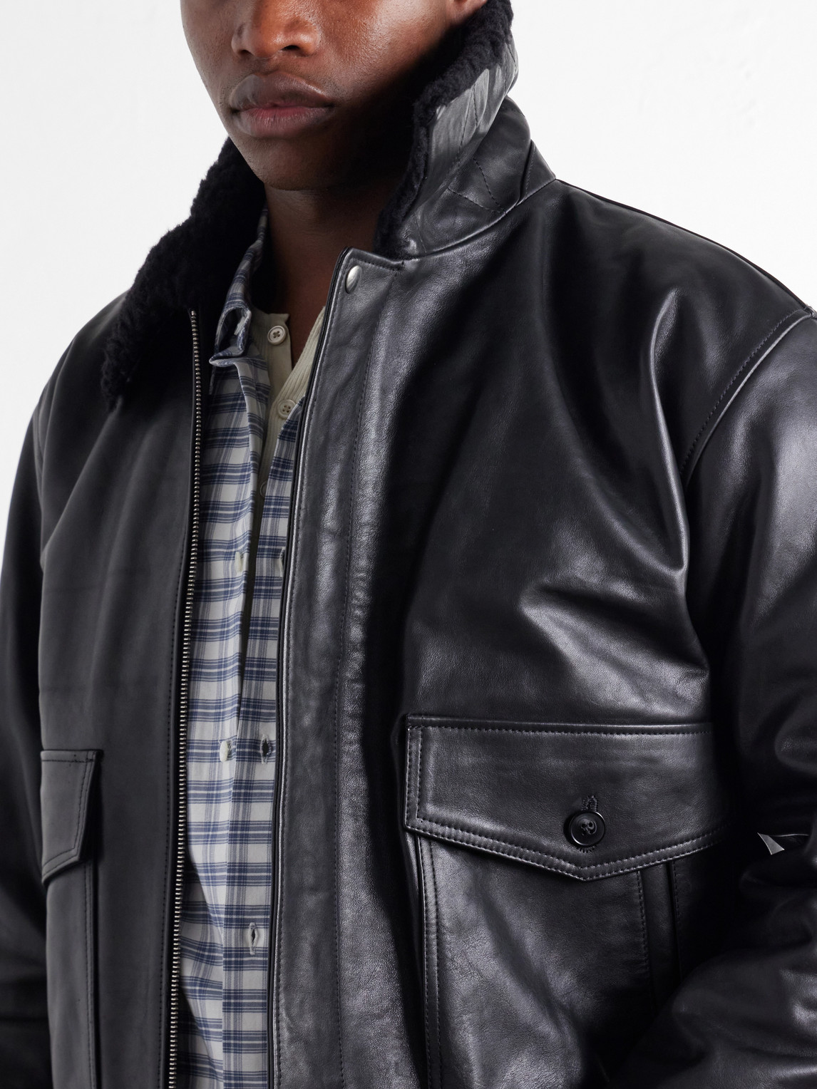 A.P.C. - Charles Wool-Fleece Leather