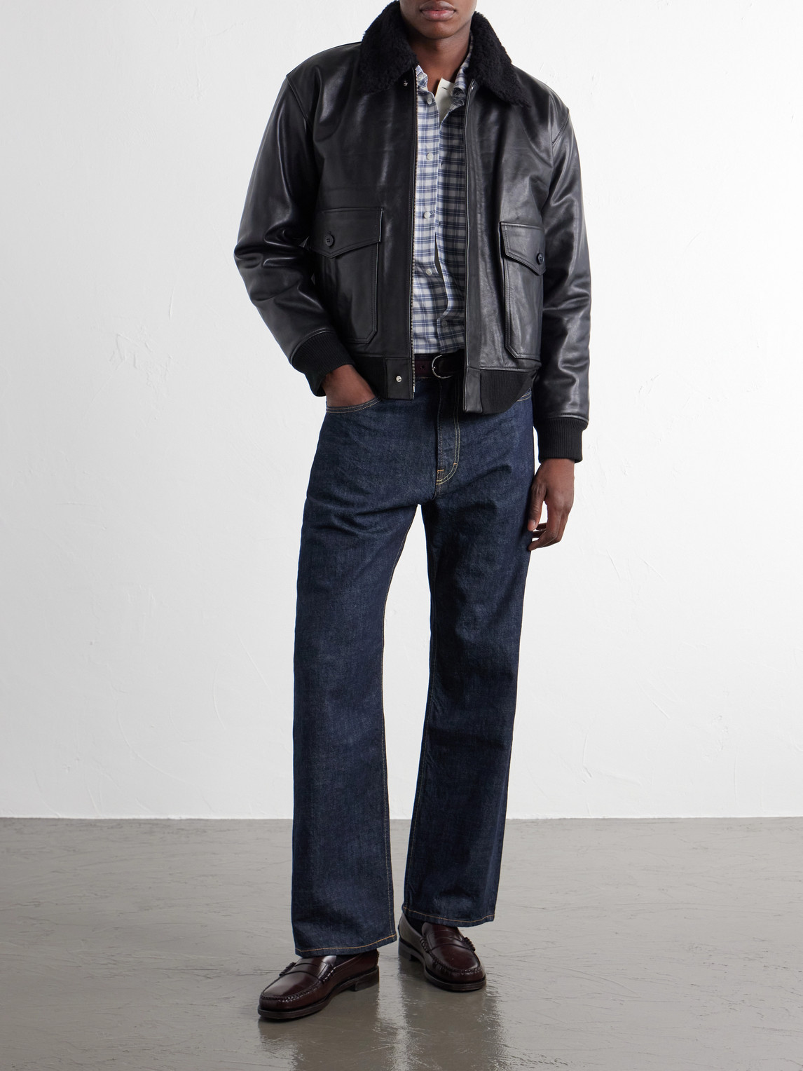 A.P.C. - Charles Wool-Fleece Leather