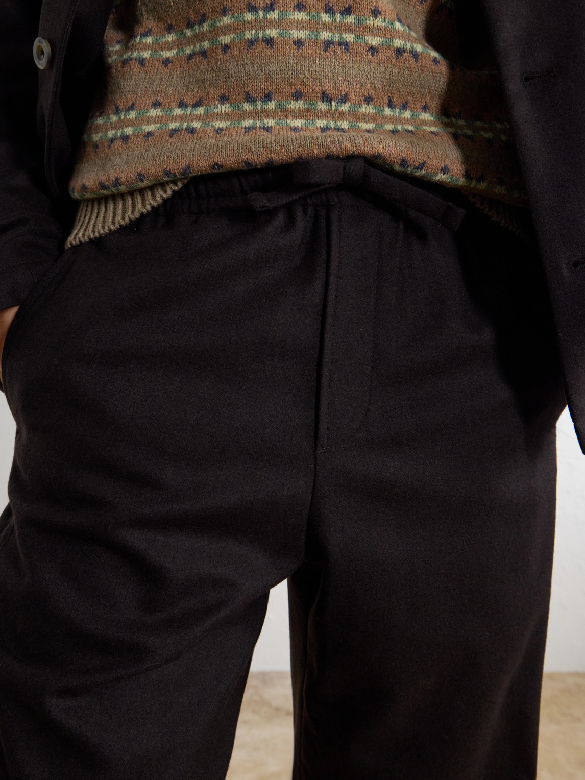 A.P.C. - Vincent Straight-Leg Wool-Blend Drawstring Trousers
