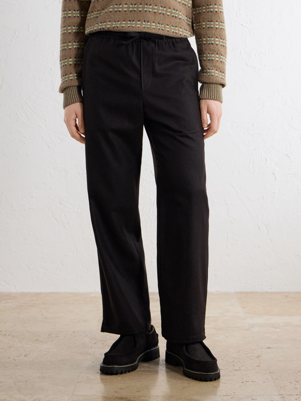 A.P.C. - Vincent Straight-Leg Wool-Blend Drawstring Trousers