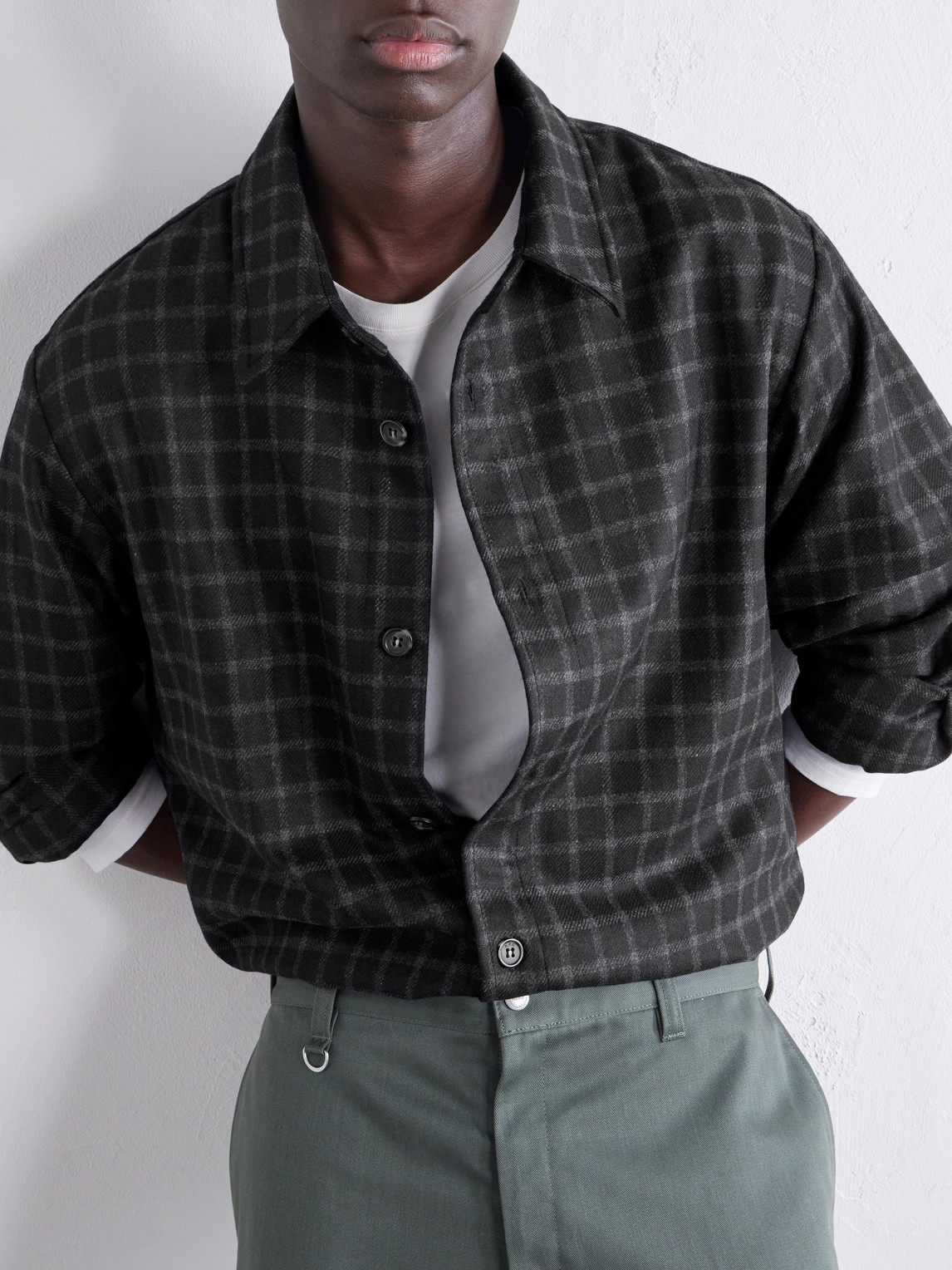 A.P.C. - Bobby Checked Wool-Blend Twill Shirt