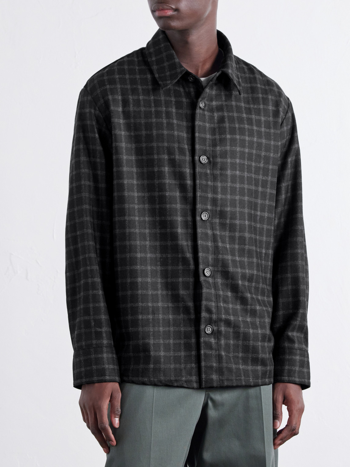 A.P.C. - Bobby Checked Wool-Blend Twill Shirt