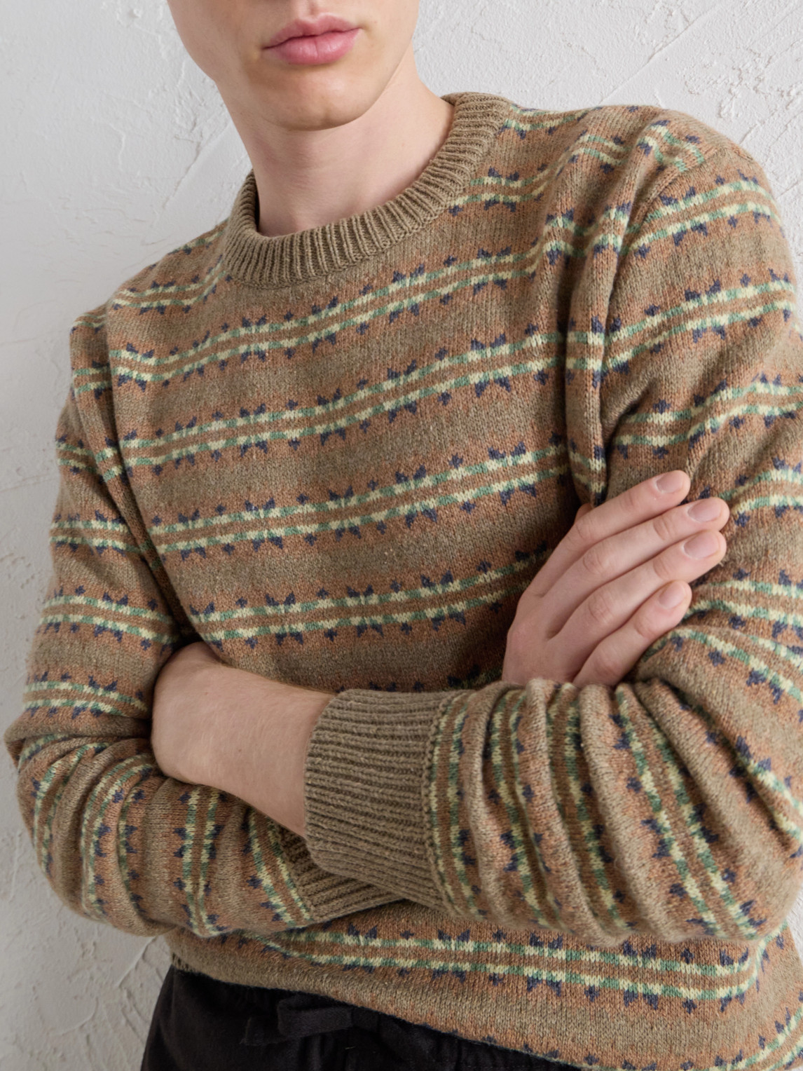 A.P.C. - Andre Striped Wool And Cotton-Blend Sweater