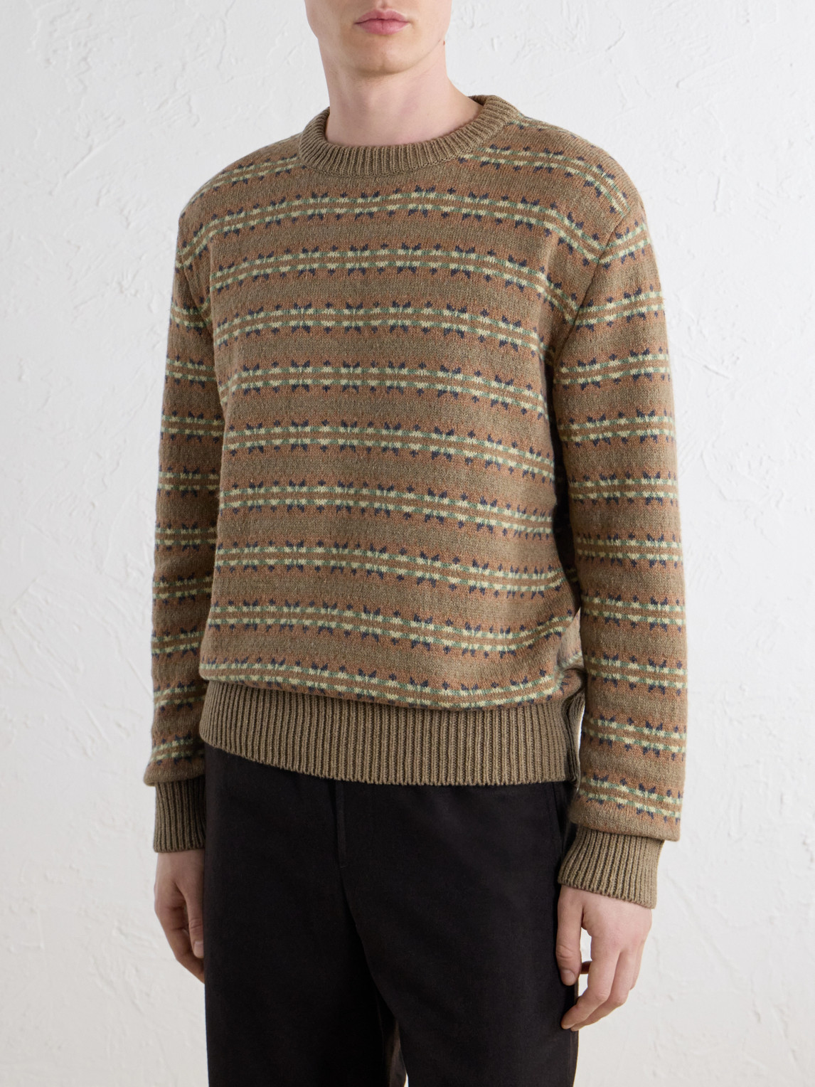 A.P.C. - Andre Striped Wool And Cotton-Blend Sweater