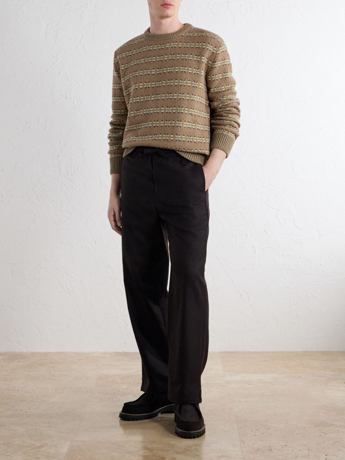 A.P.C. - Andre Striped Wool And Cotton-Blend Sweater