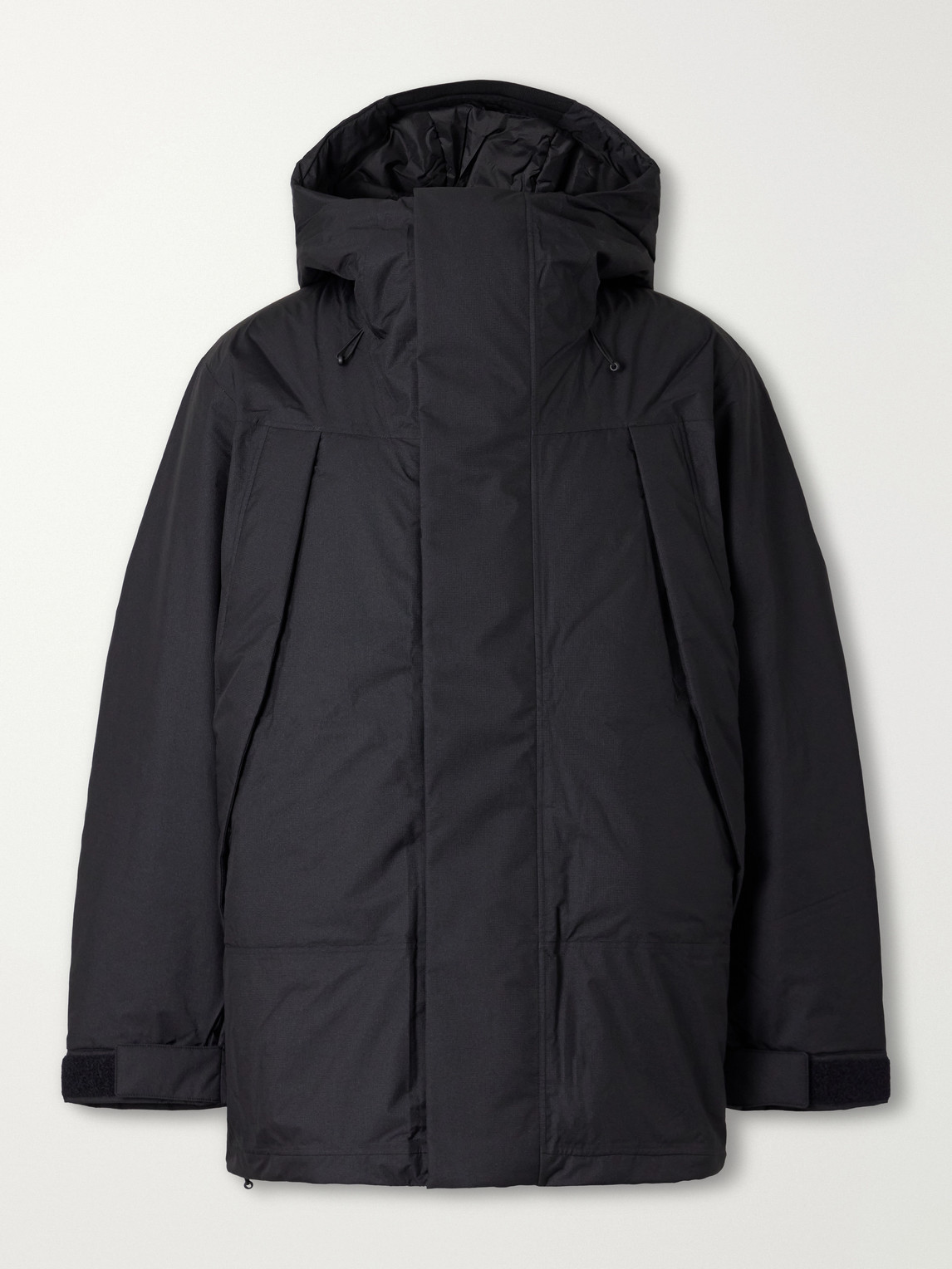 Goldwin Glade Hooded Shell Down Ski Jacket In Black