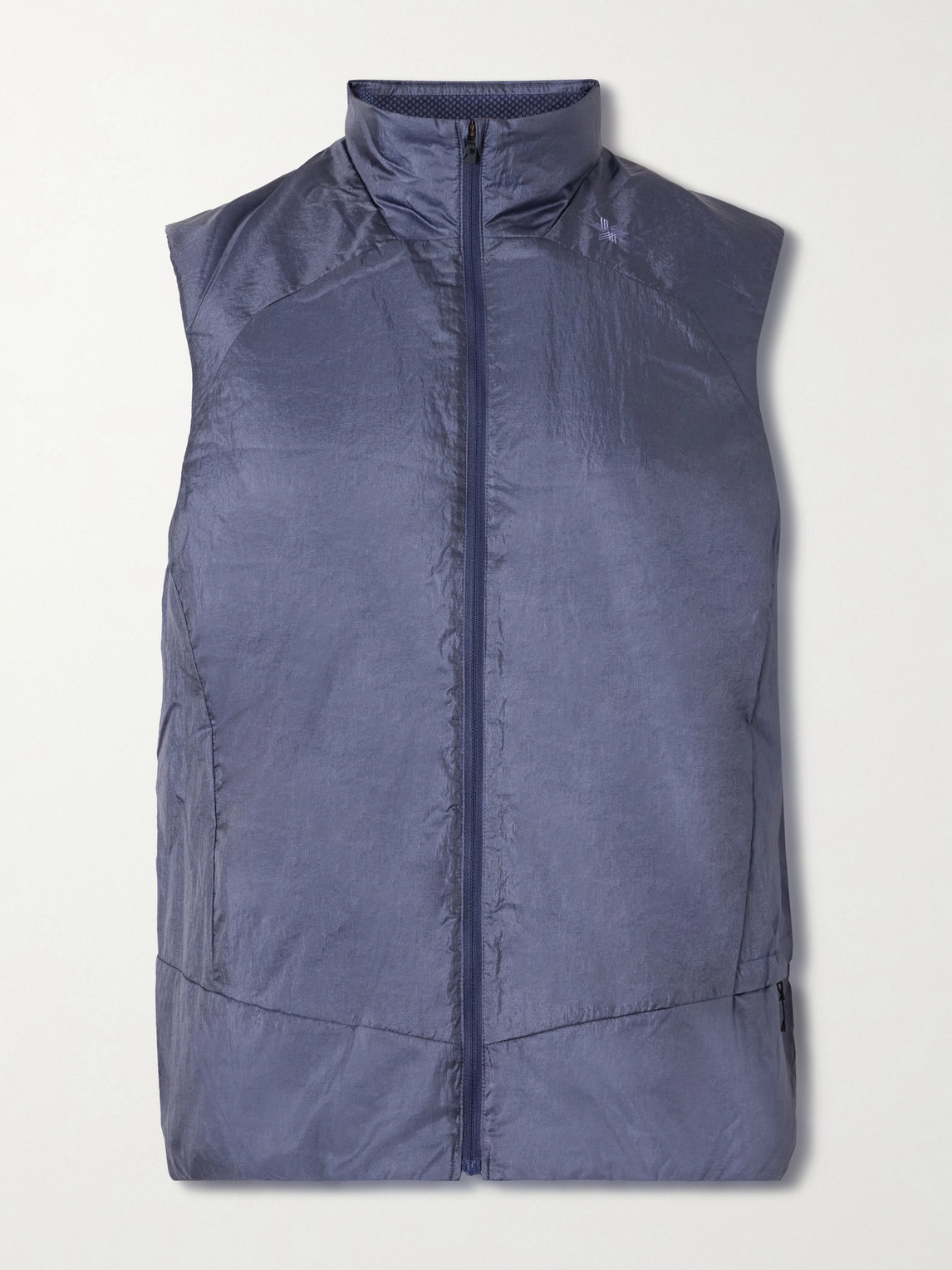 Goldwin Light Warmer Kochi Padded Pertex® Quantum Air Diamond Fuse Running Gilet In Blue