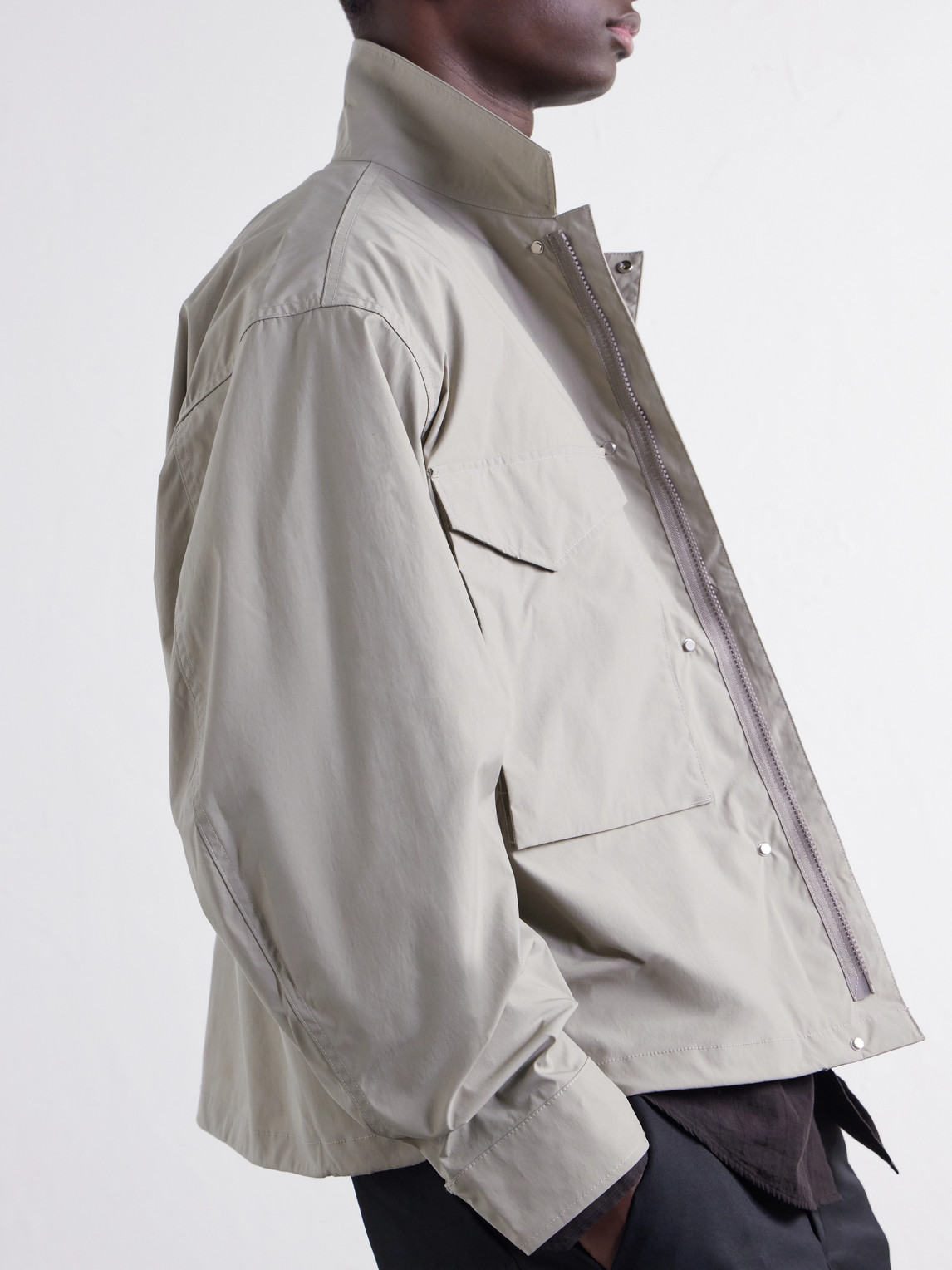 Goldwin Shell Ski Jacket In Gray