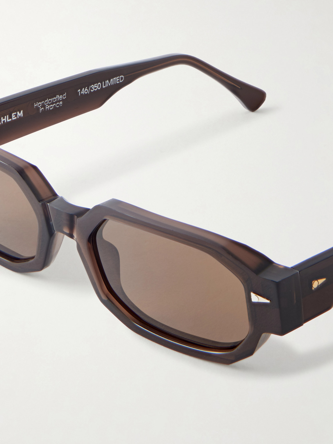  Ahlem - Jules Oval-frame Tortoiseshell Acetate Sunglasses - Men - Brown 