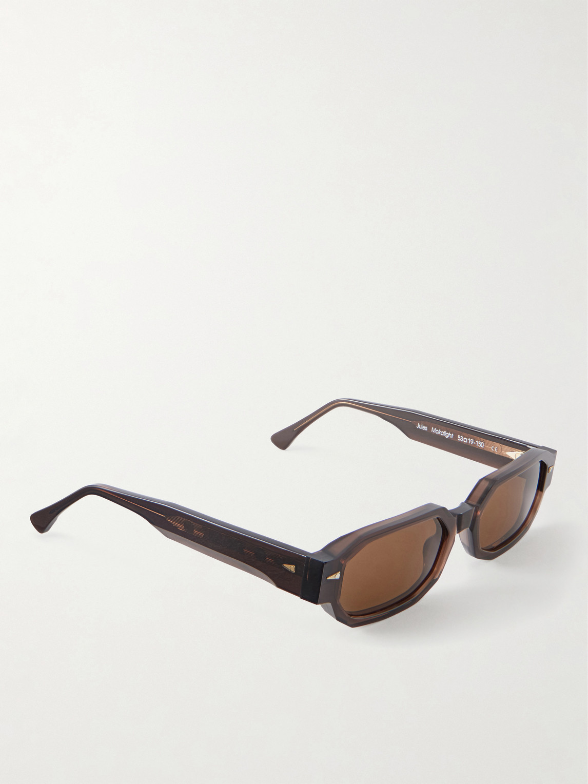  Ahlem - Jules Oval-frame Tortoiseshell Acetate Sunglasses - Men - Brown 