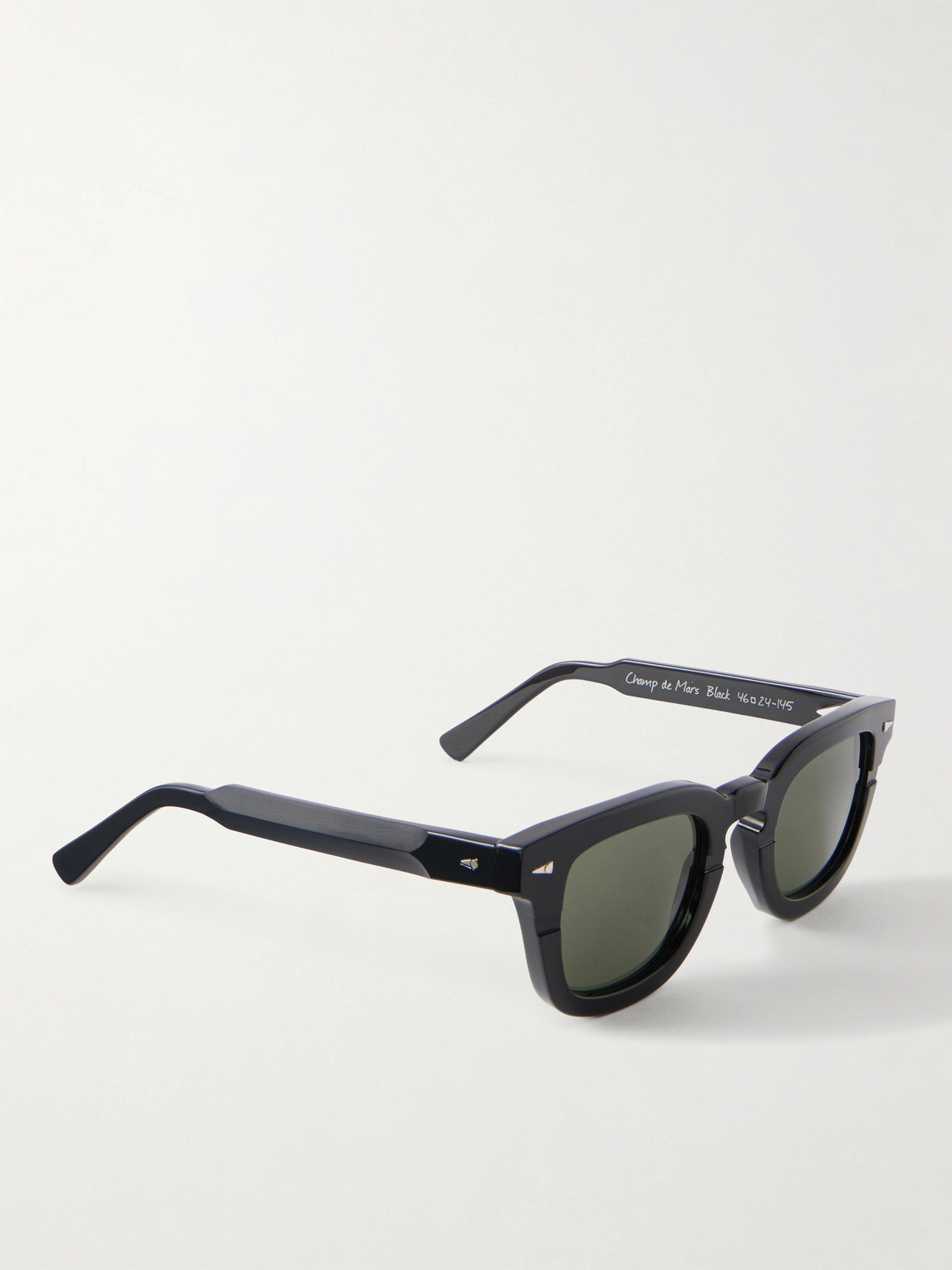  Ahlem - Champ De Mars Square-frame Acetate Sunglasses - Men - Black 