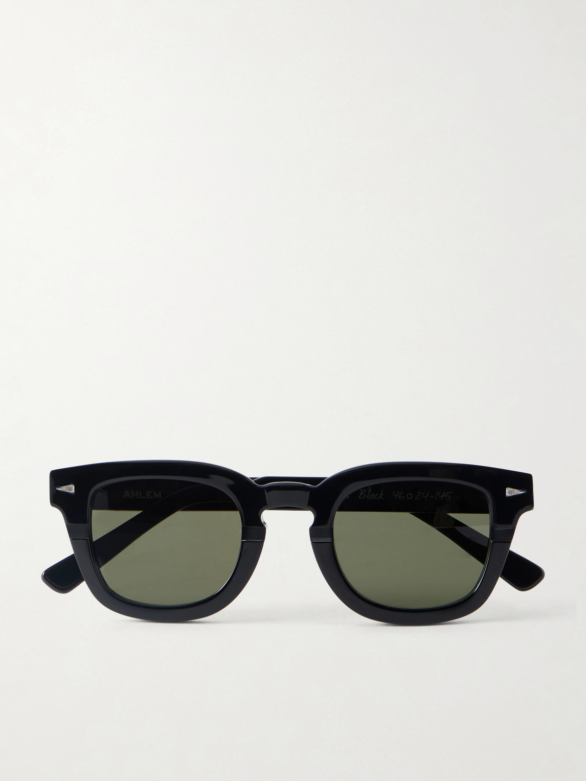 Ahlem Champ De Mars Square-frame Acetate Sunglasses In Black