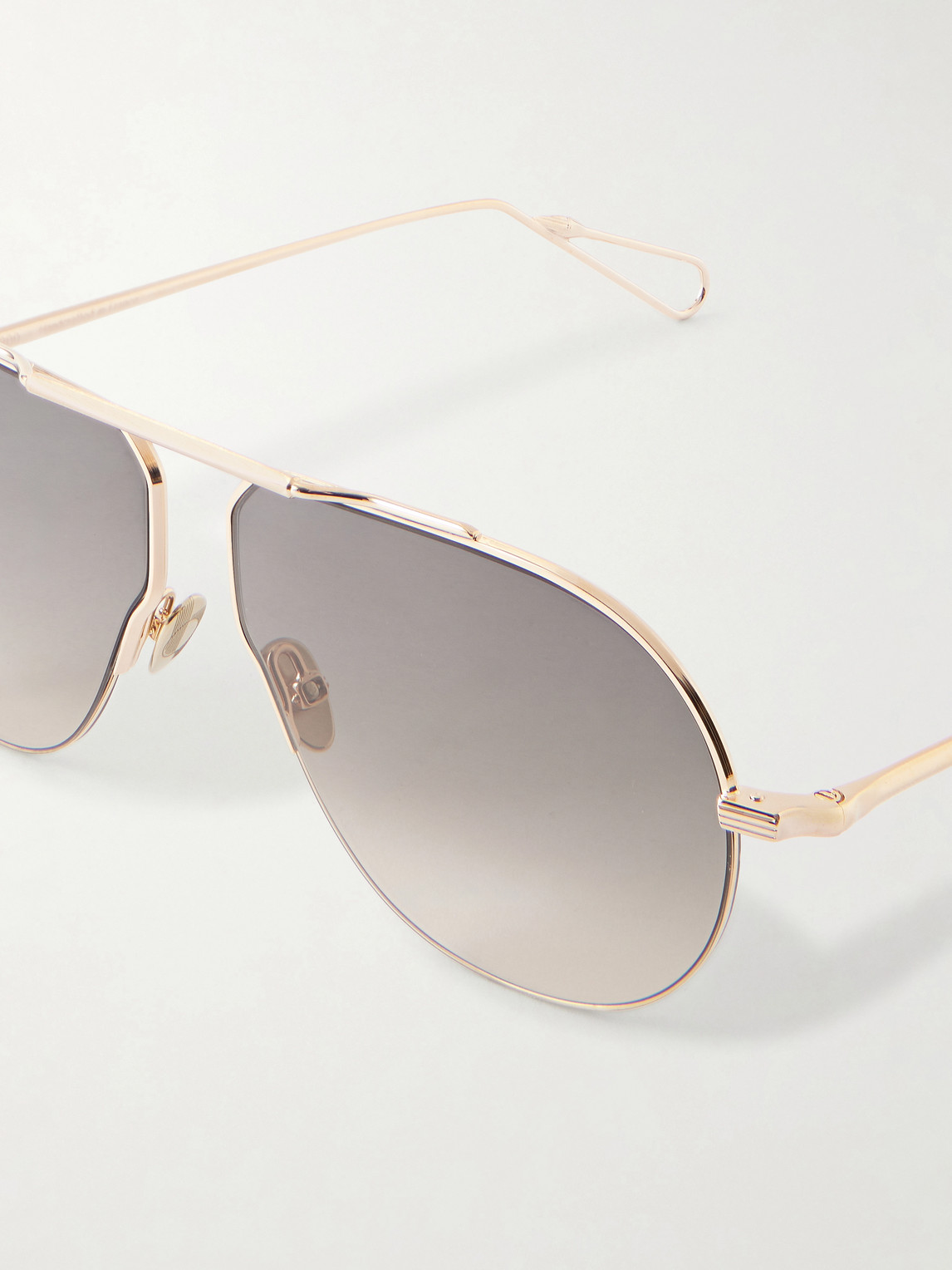  Ahlem - Laplace Aviator-style Gold-tone Sunglasses - Men - Gold 