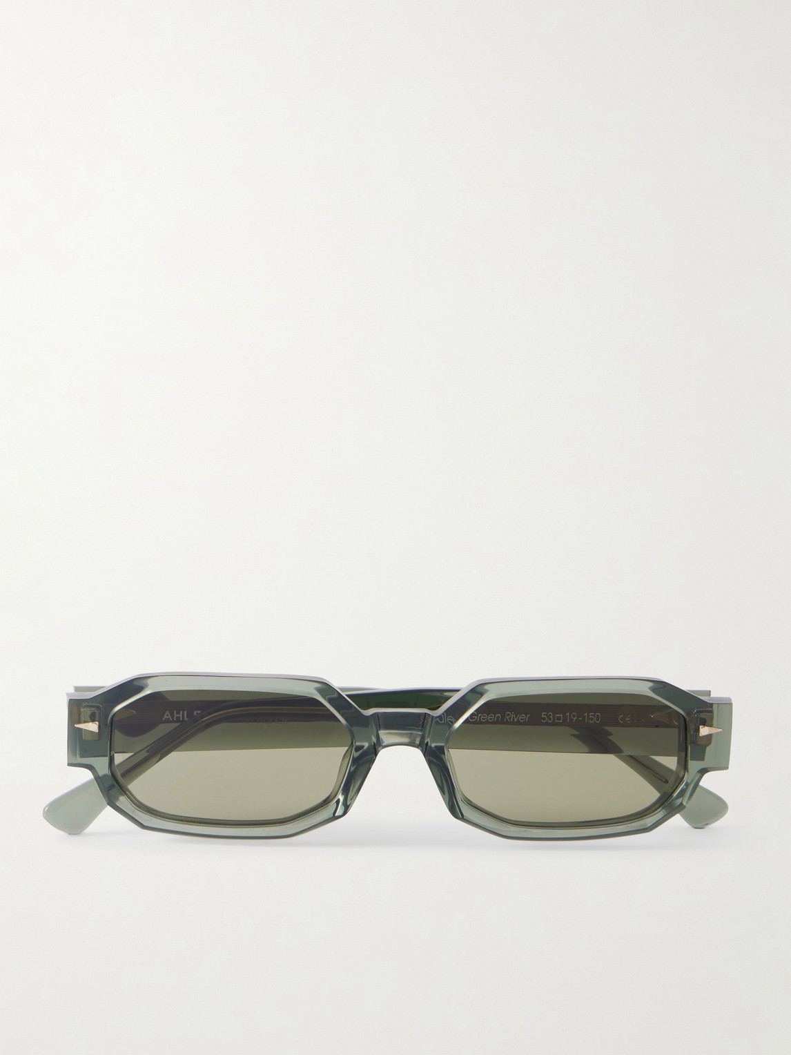 Ahlem Jules Oval-frame Acetate Sunglasses In Gray