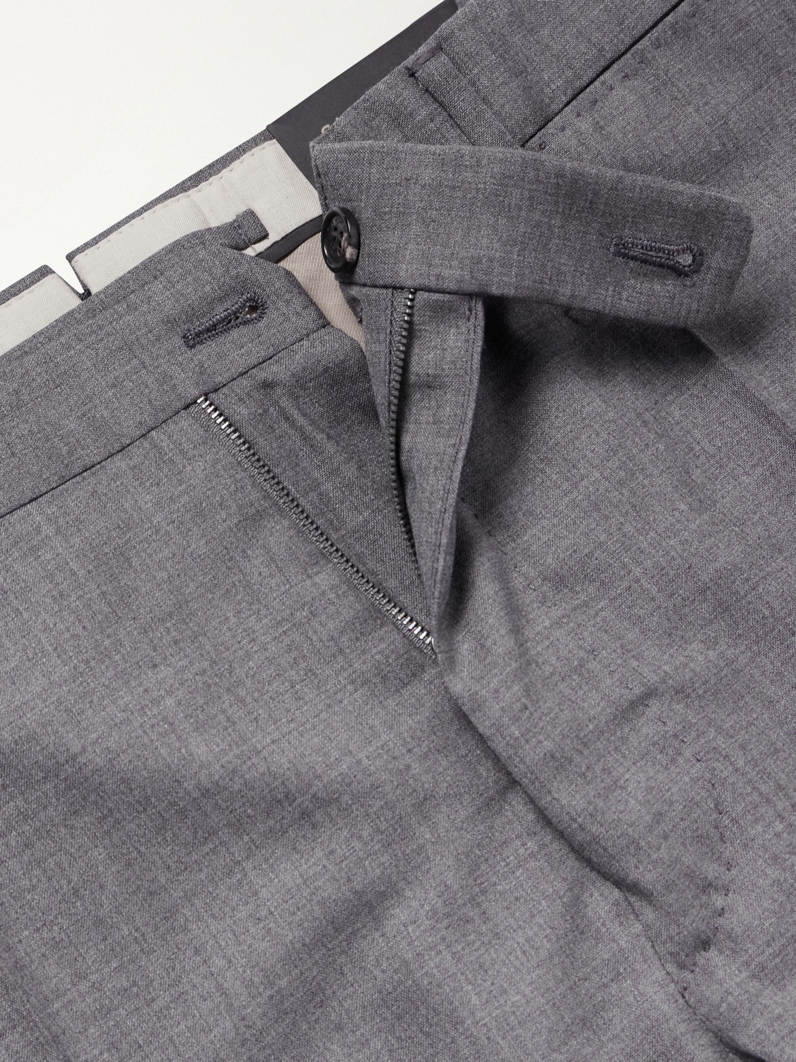 Incotex Straight-Leg Tropical Wool Suit Trousers