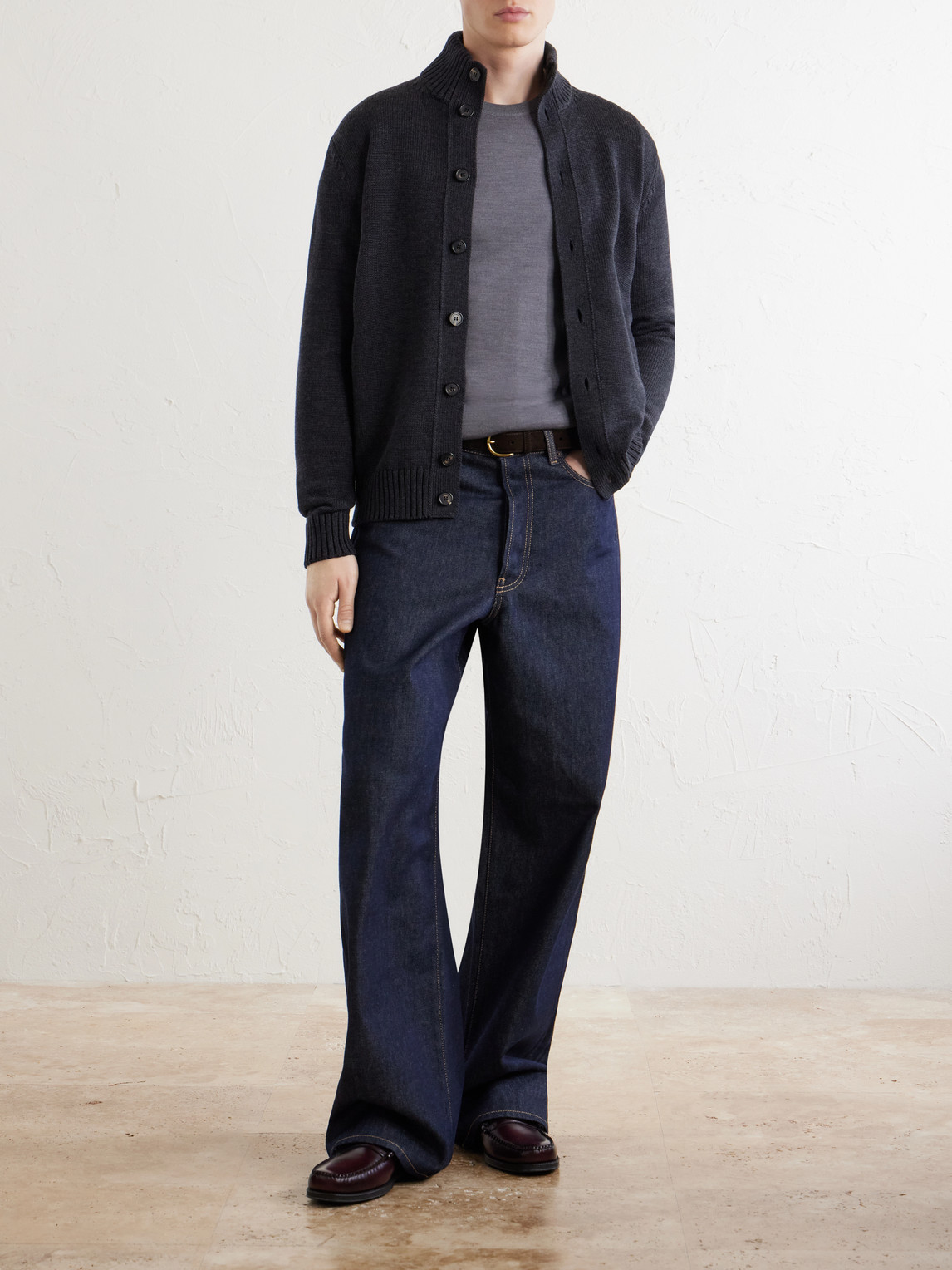 Slowear Wool-blend Sweater In Gray