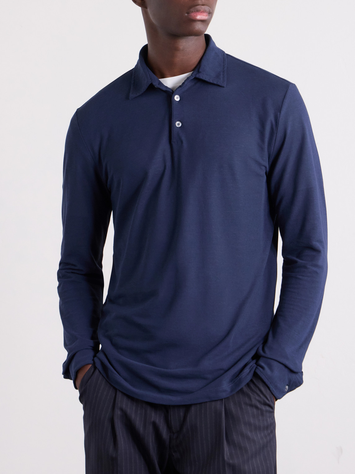 Zanone Slim-Fit Icecotton Piqué Polo Shirt