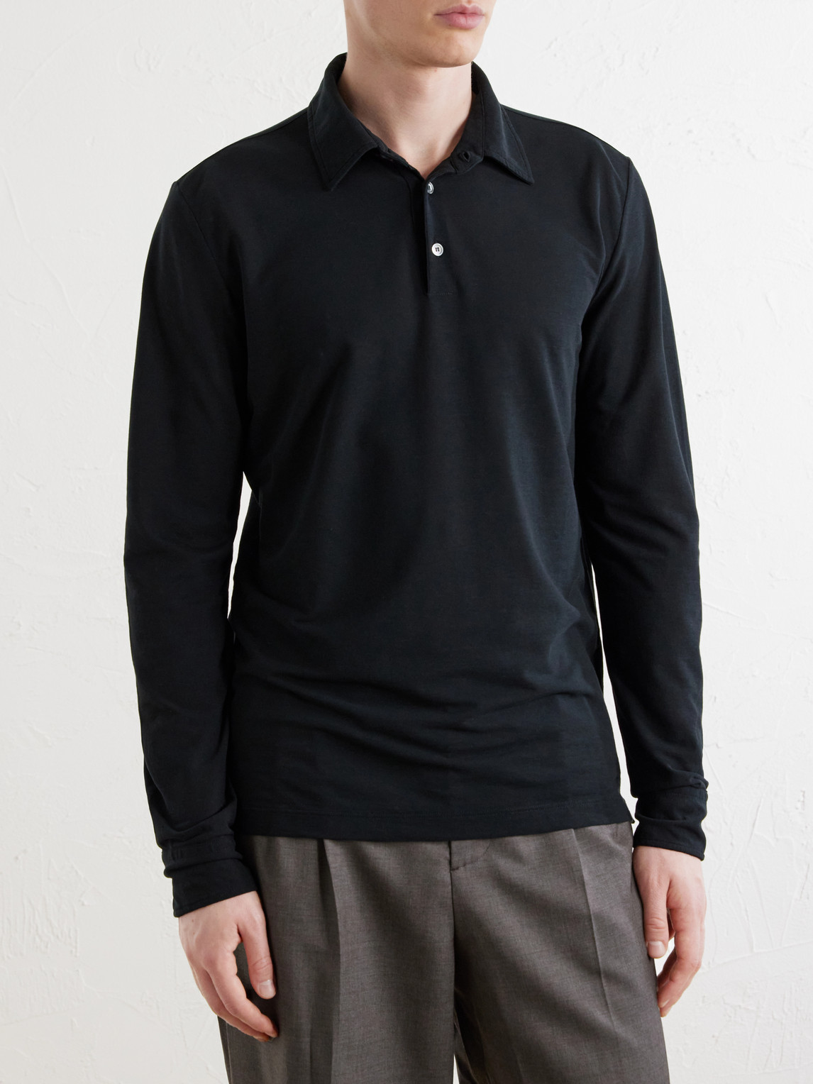 Slowear Slim-Fit Flexwool Polo Shirt - Men | Thumbnail 3 Slowear Slim-Fit Flexwool Polo Shirt - Men | Thumbnail 3
