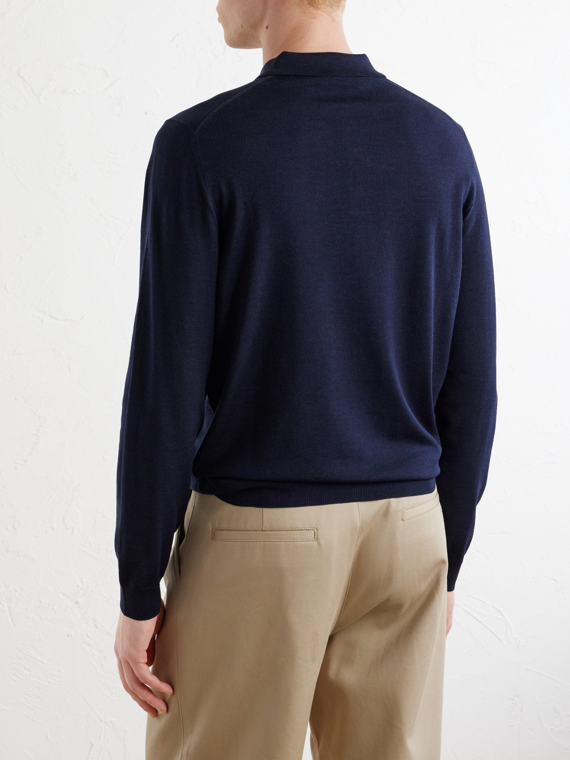Slowear Slim-Fit Flexwool Polo Shirt - Men | Thumbnail 4