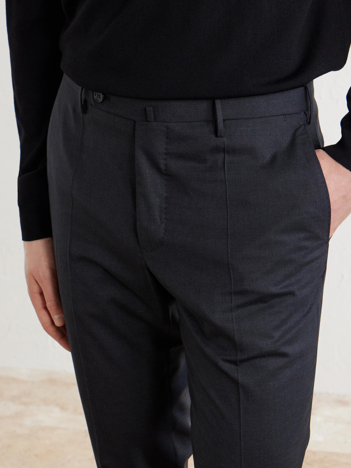 Slowear Straight-Leg Wool Suit Trousers - Men | Thumbnail 5