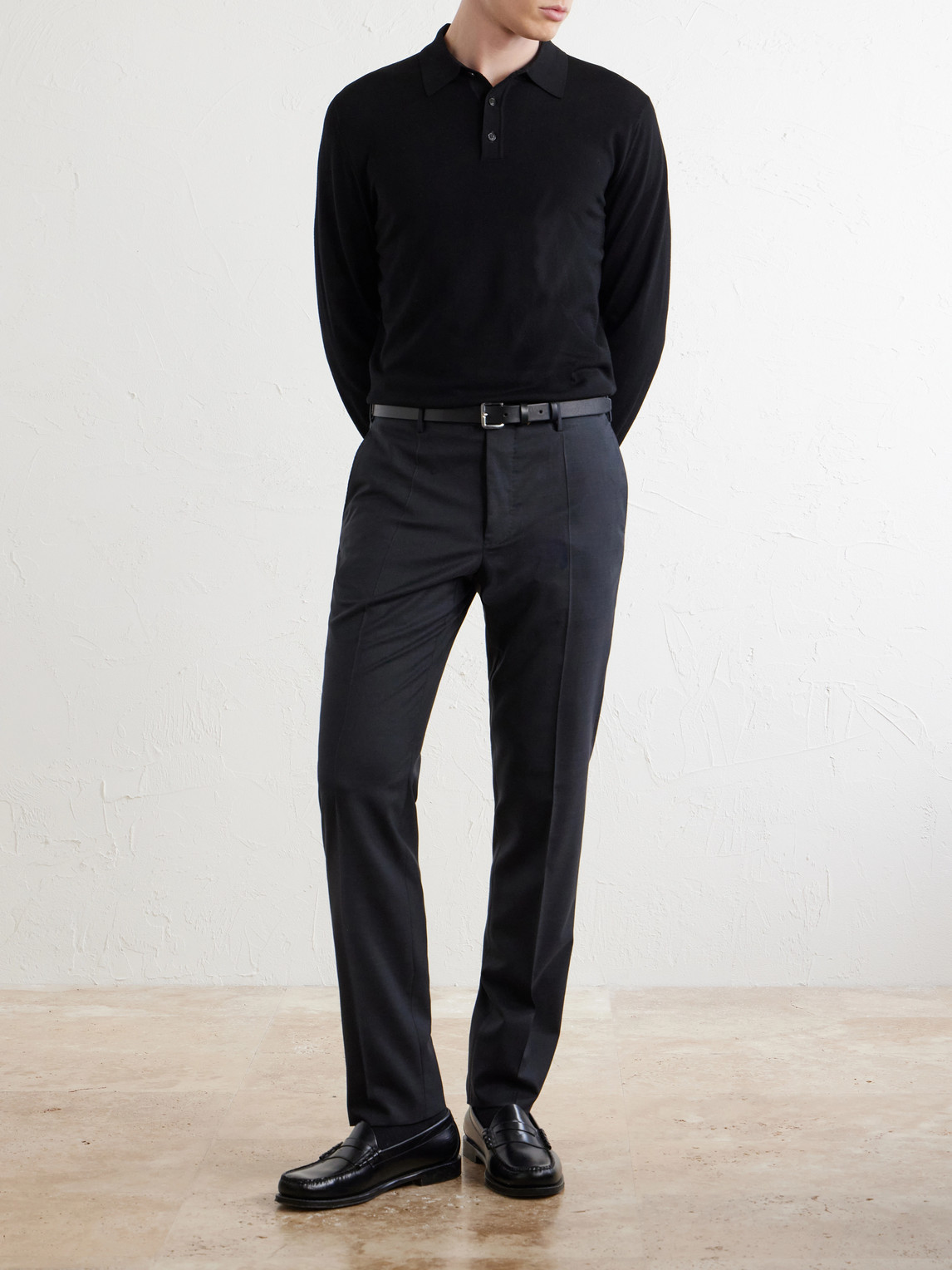 Slowear Straight-Leg Wool Suit Trousers - Men | Thumbnail 2