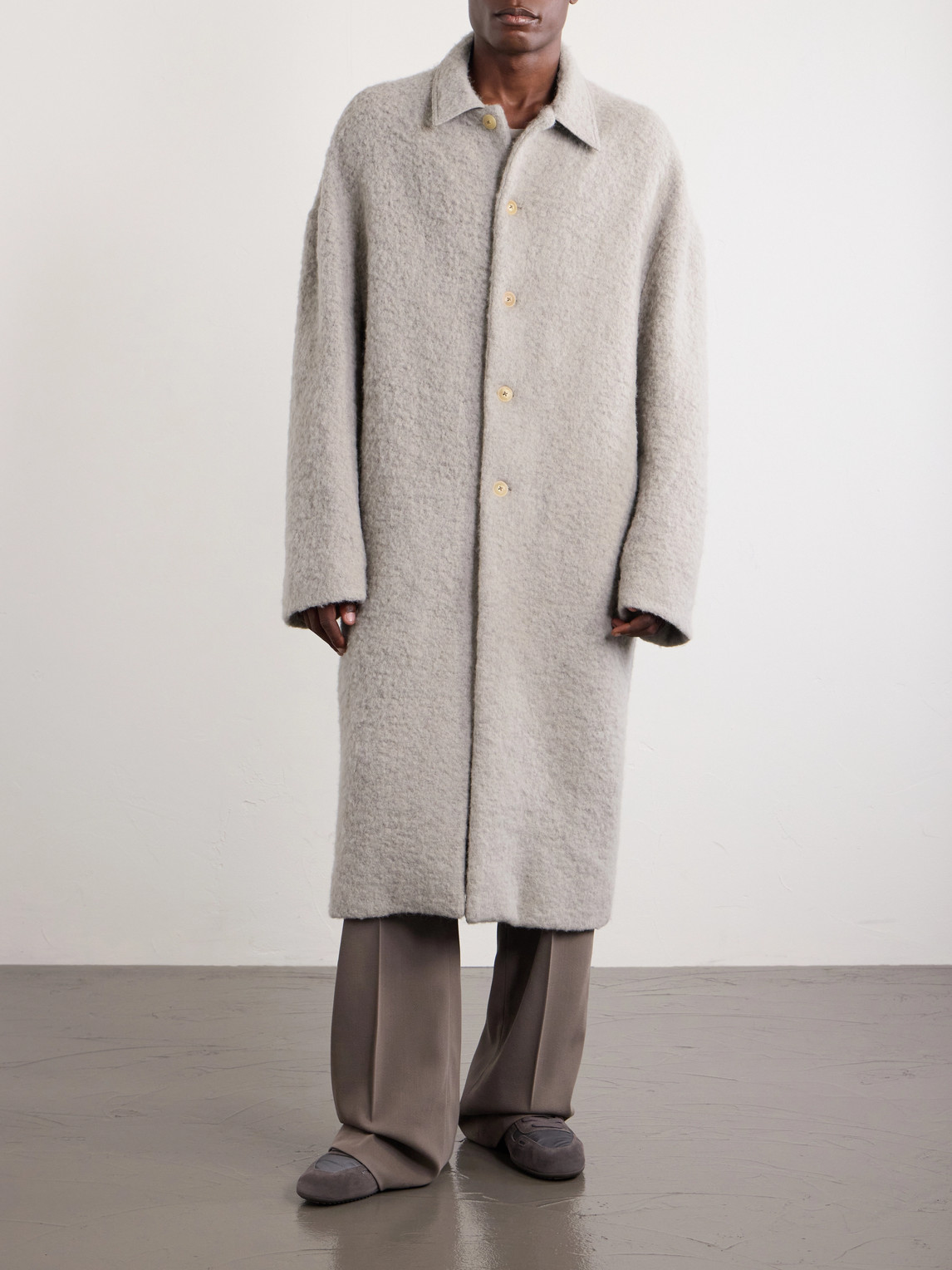 Brad Alpaca-Blend Bouclé Coat
