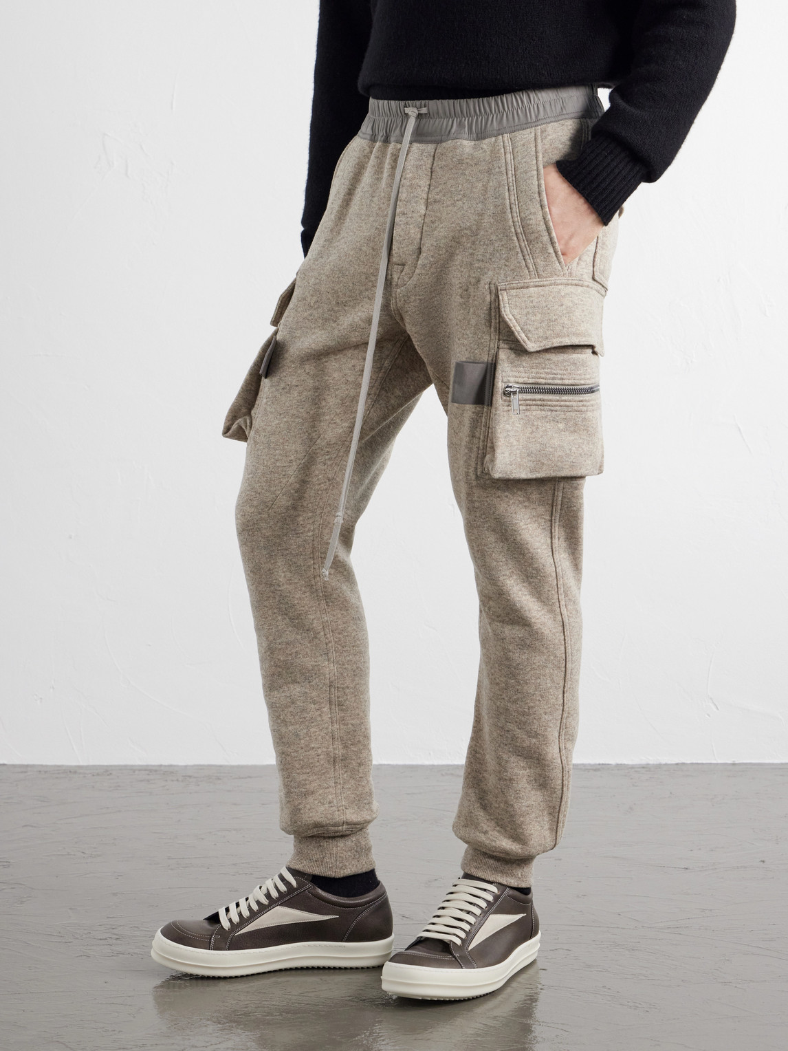 Mastodon Tapered Wool And Cotton-Blend Jersey Sweatpants