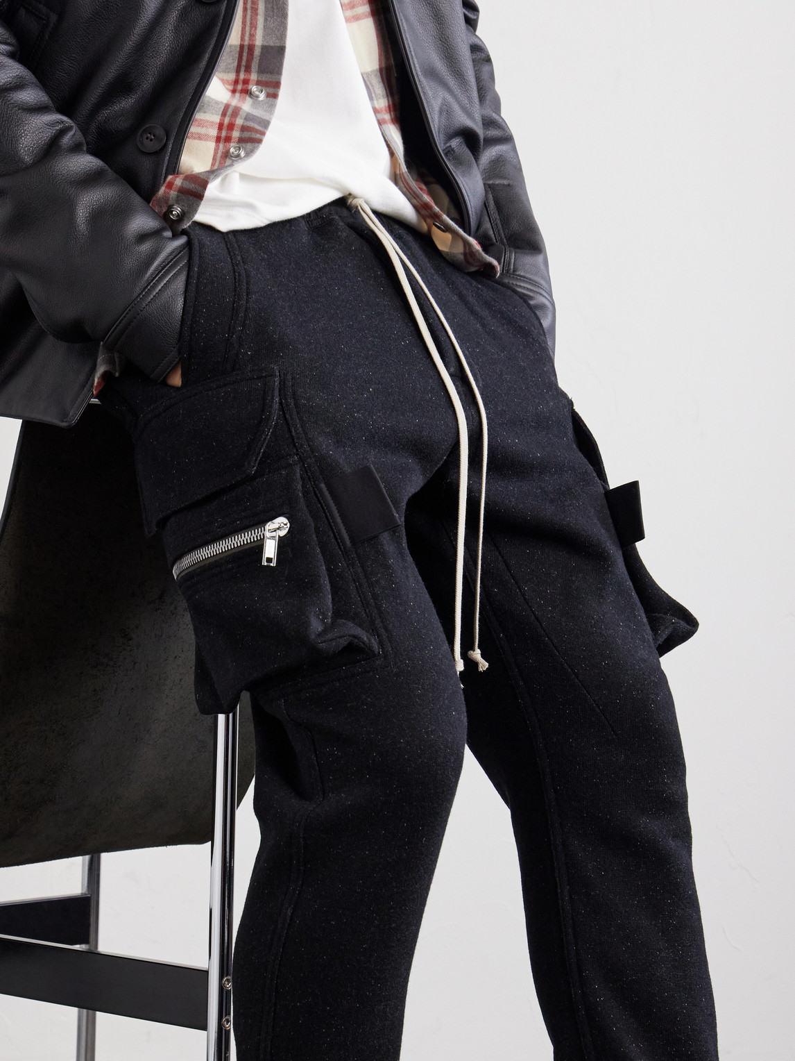 Mastodon Tapered Wool And Cotton-Blend Jersey Sweatpants