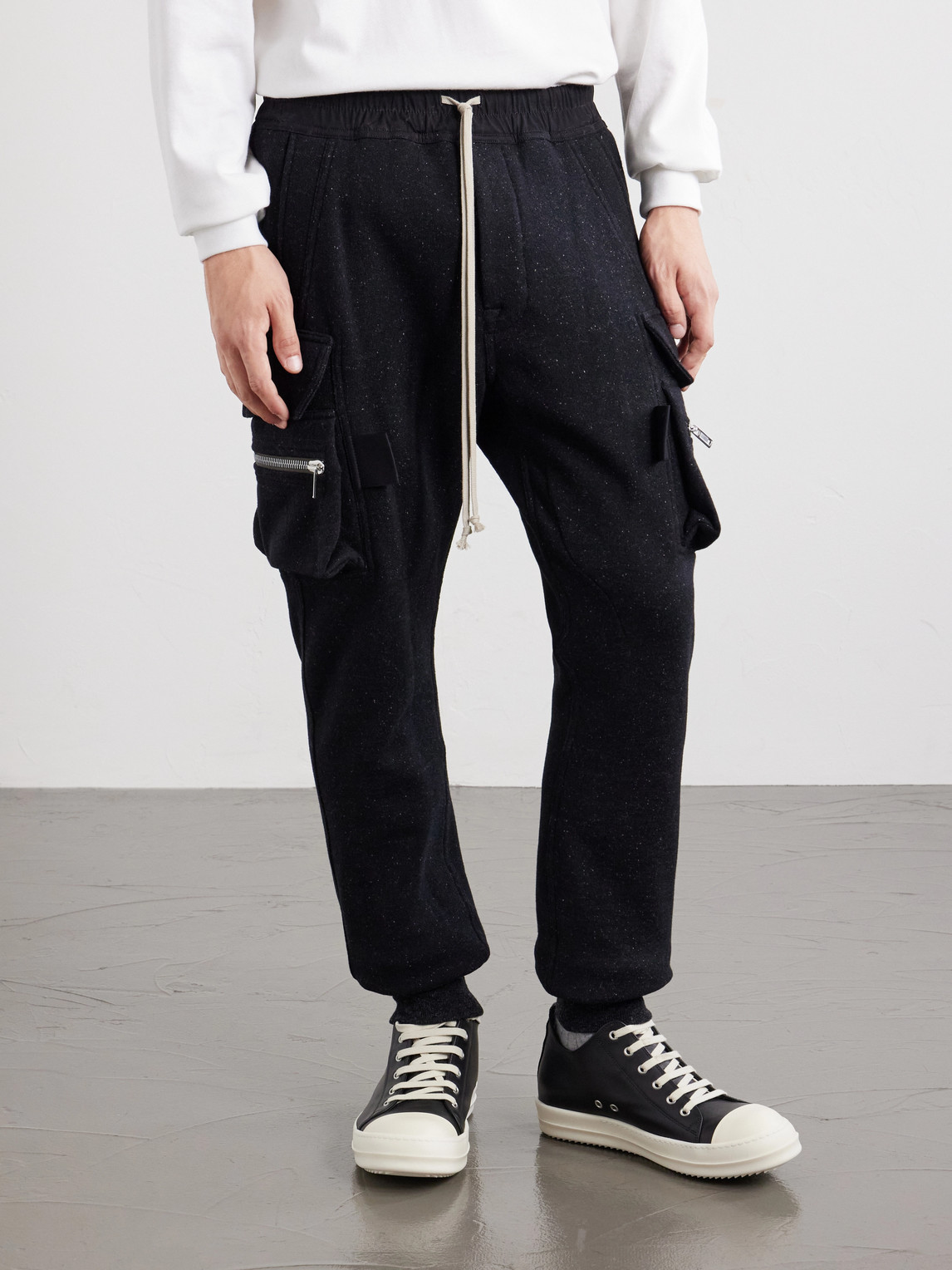 Mastodon Tapered Wool And Cotton-Blend Jersey Sweatpants