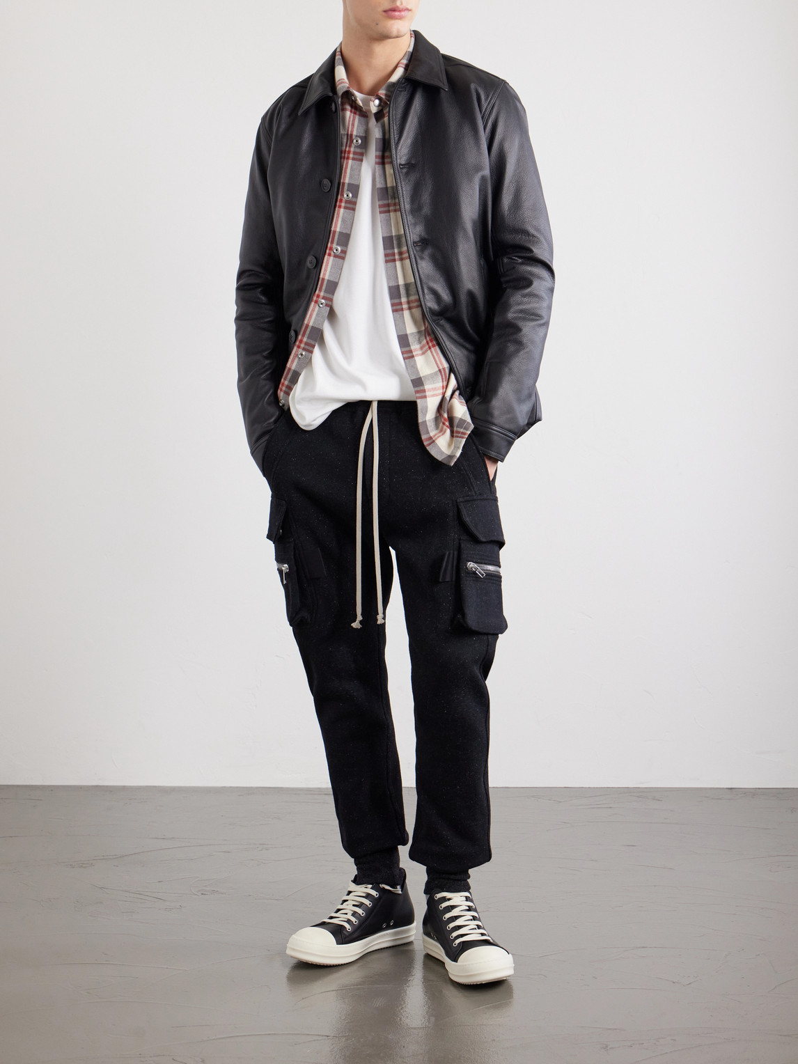 Mastodon Tapered Wool And Cotton-Blend Jersey Sweatpants