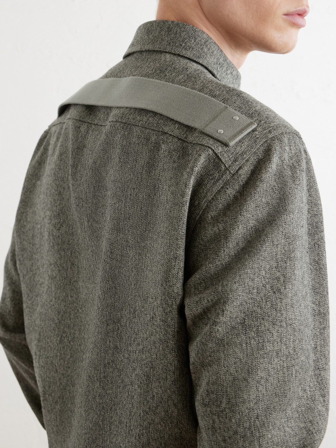 Mélange Wool Overshirt
