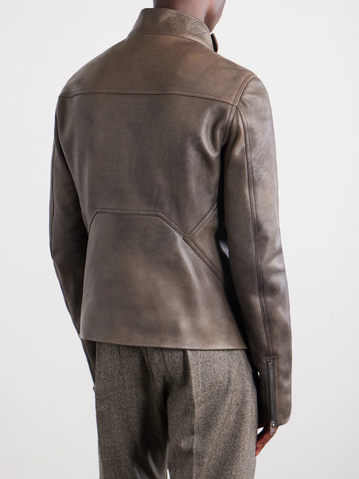 Release Panelled Full-Grain Leather
