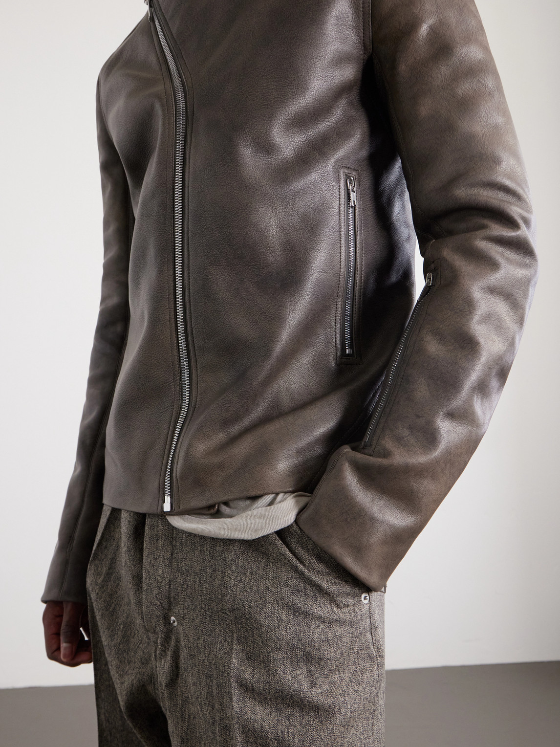 Release Panelled Full-Grain Leather