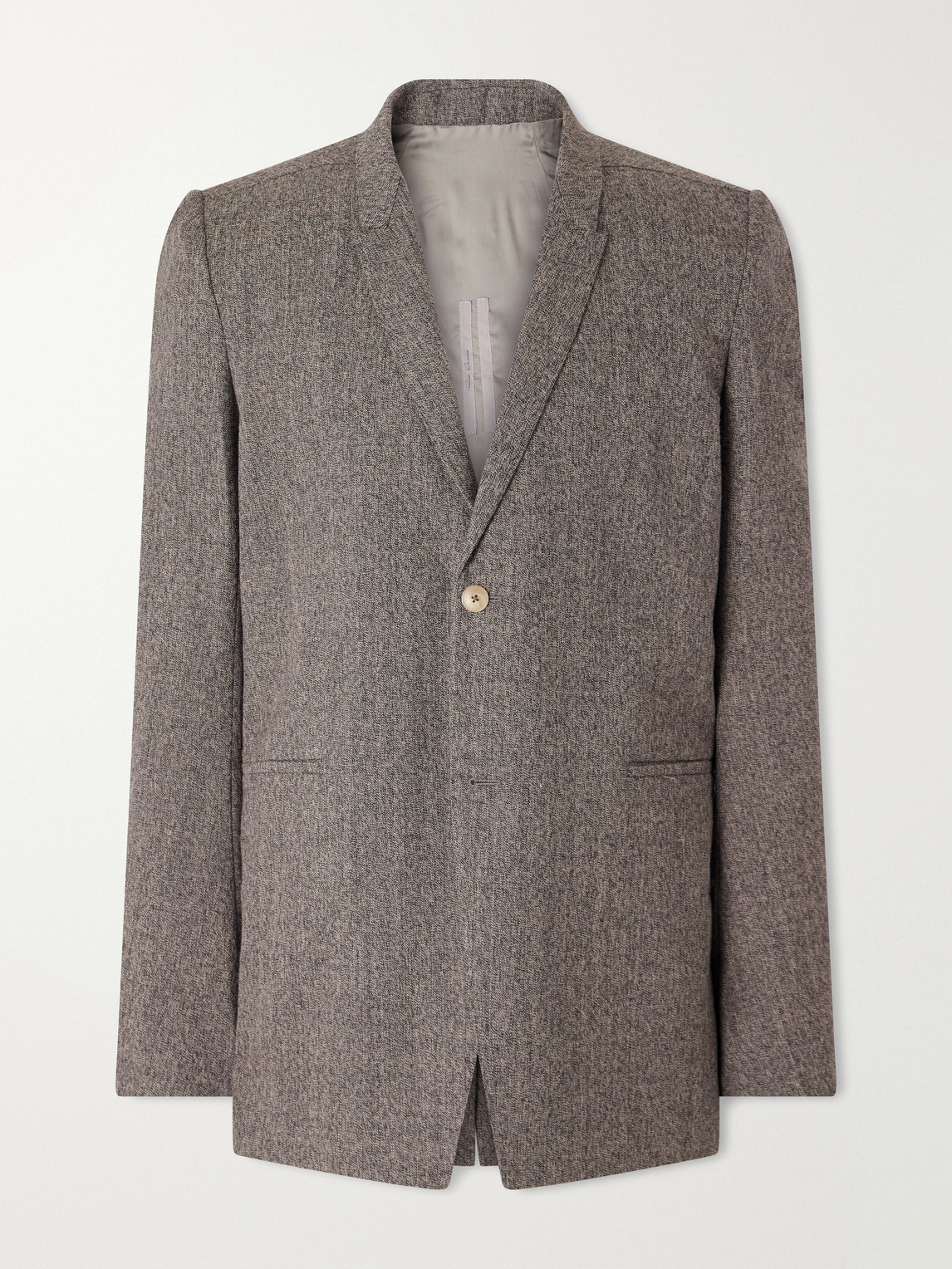 Rick Owens Concordian Wool Blazer In Gray