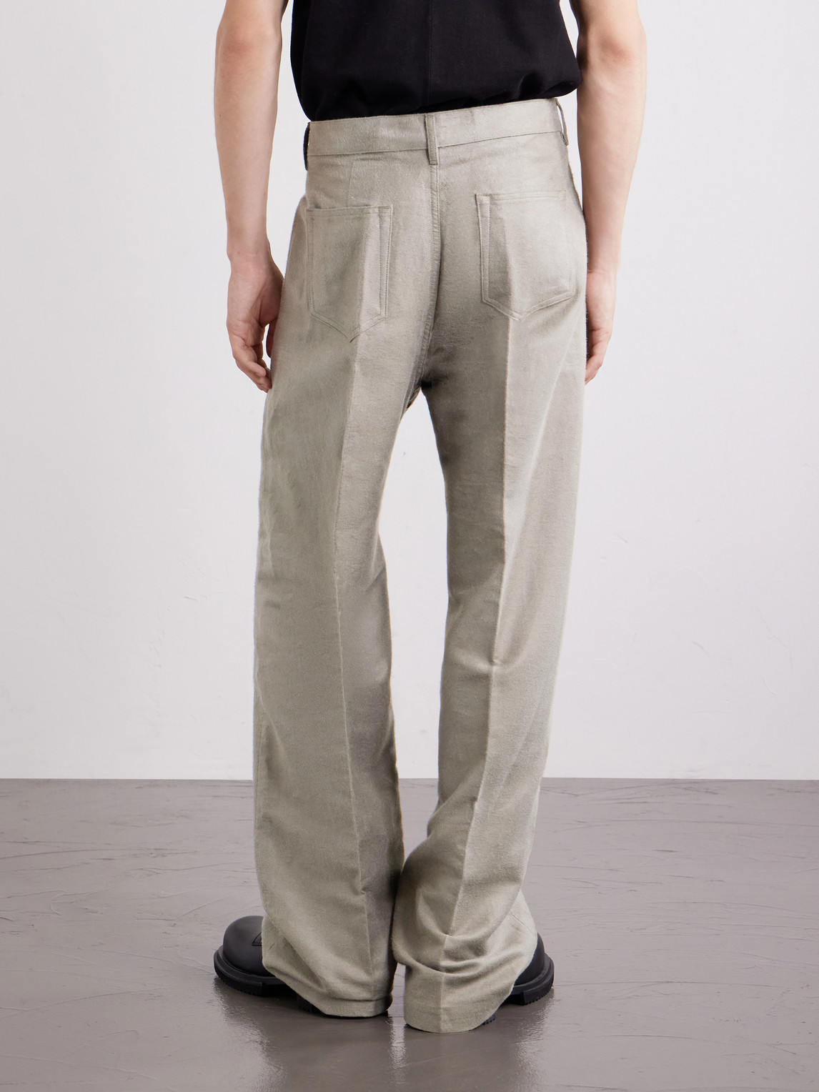 Geth Straight-Leg Ramie And Cotton-Blend Gabardine Trousers