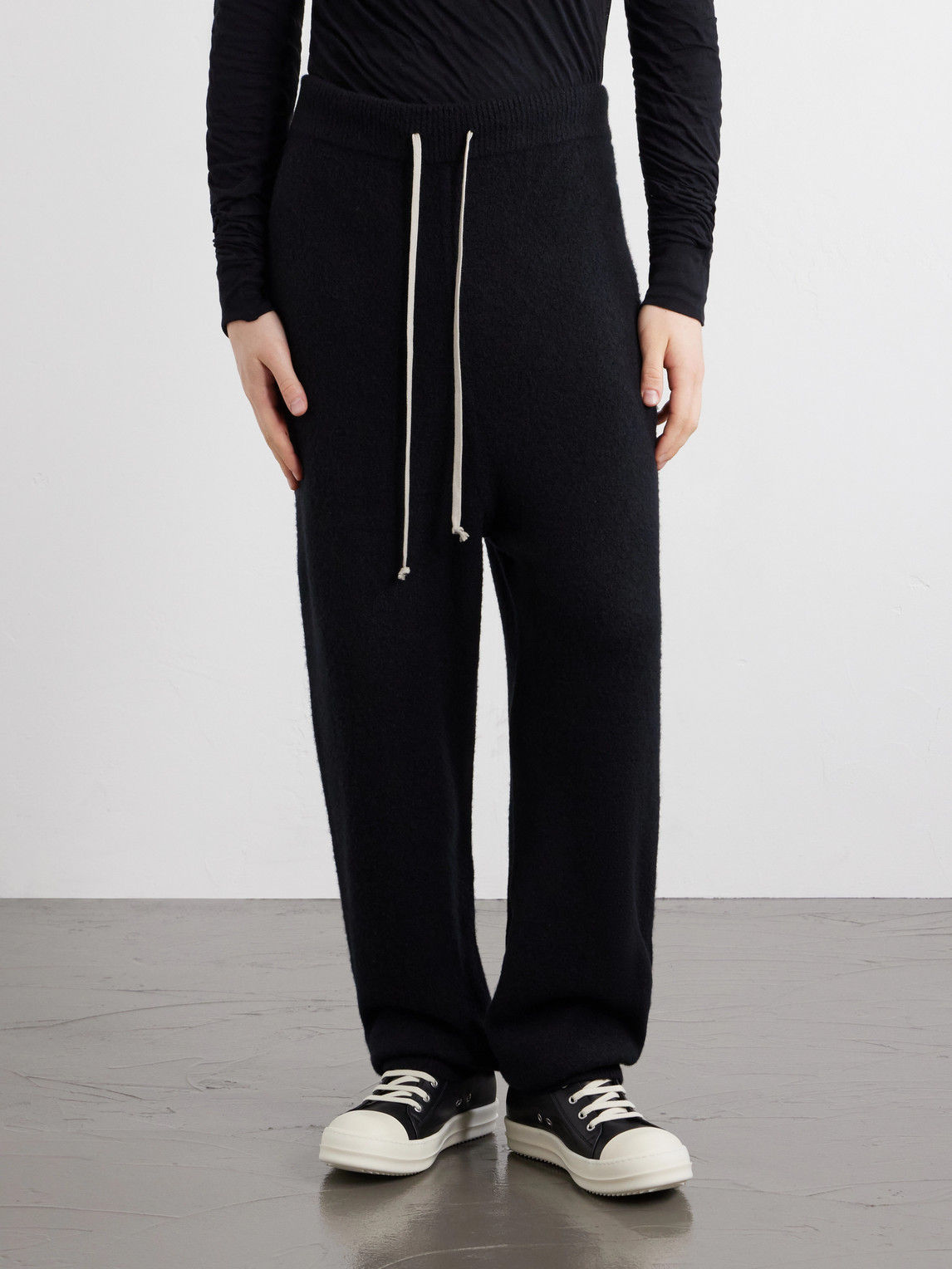 Straight-Leg Knitted Cashmere-Blend Sweatpants