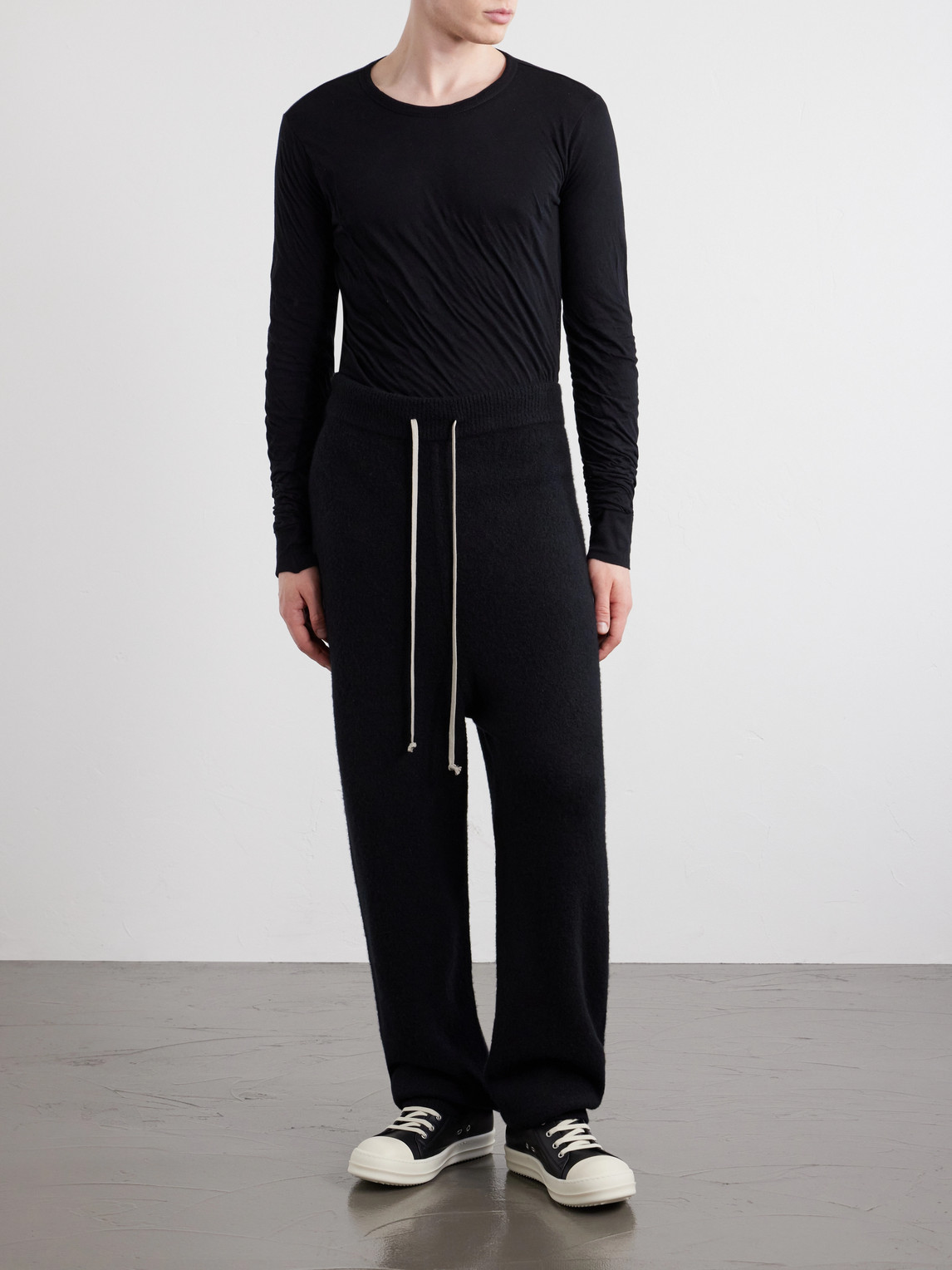 Straight-Leg Knitted Cashmere-Blend Sweatpants