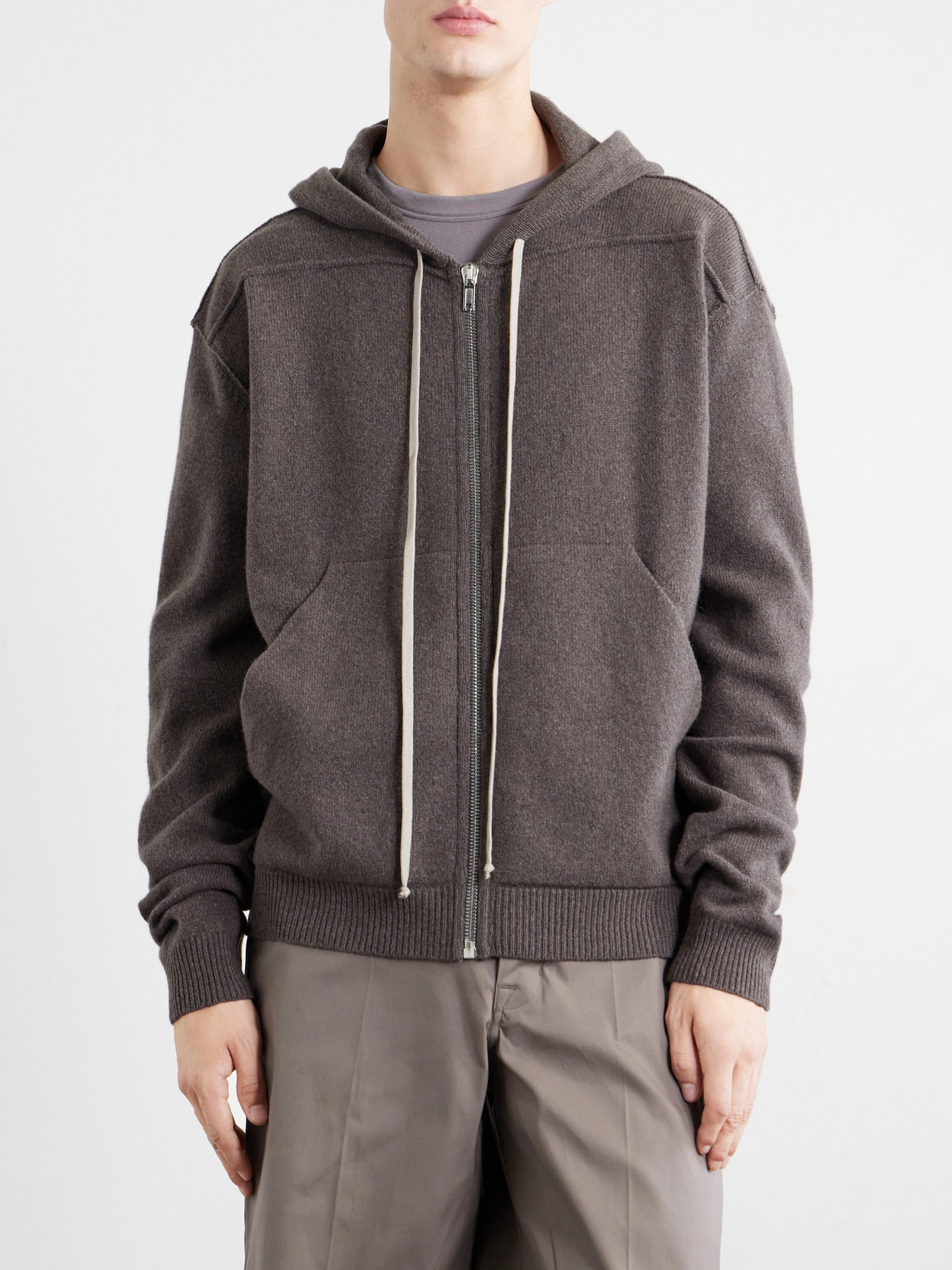 Cashmere And Wool-Blend Zip-Up Hoodie
