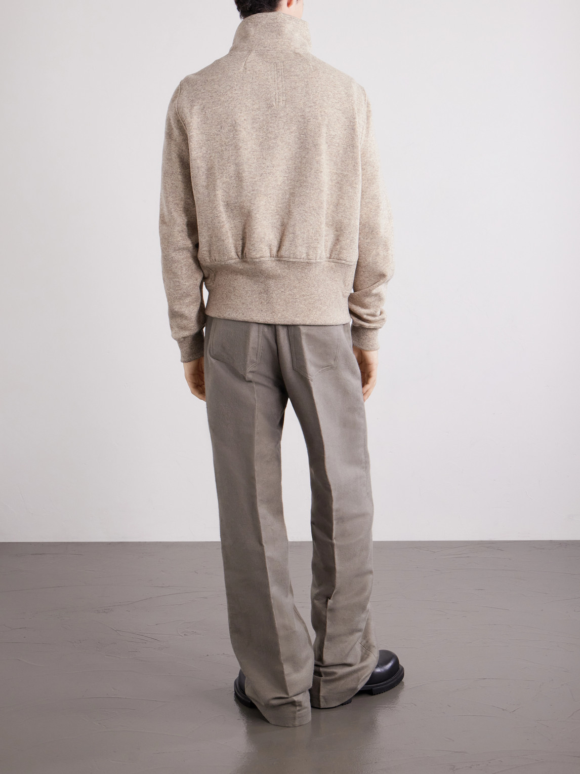 Bauhaus Wool And Cotton-Blend Zip-Up Sweater