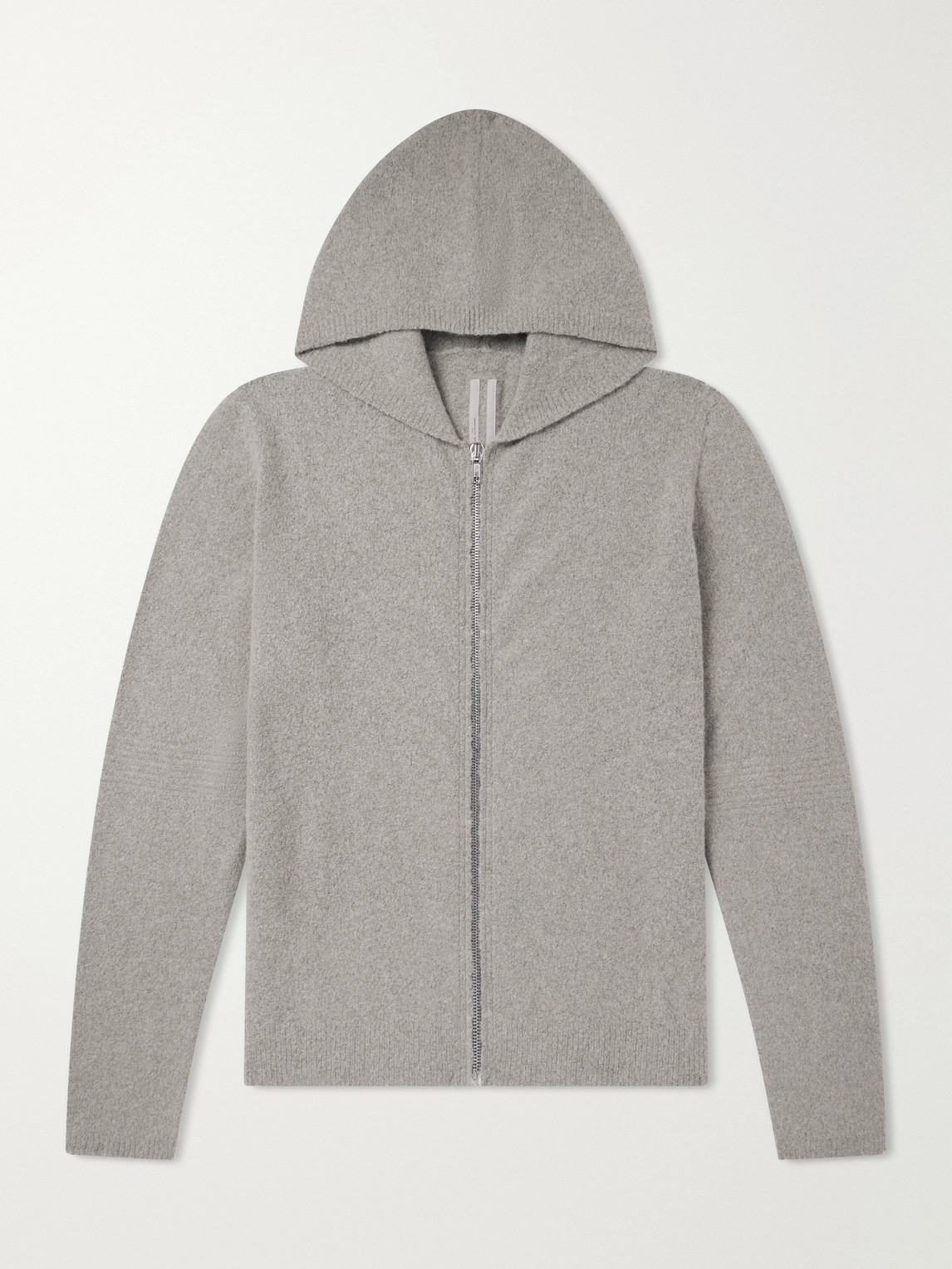Cashmere-Blend Felt Zip-Up Hoodie