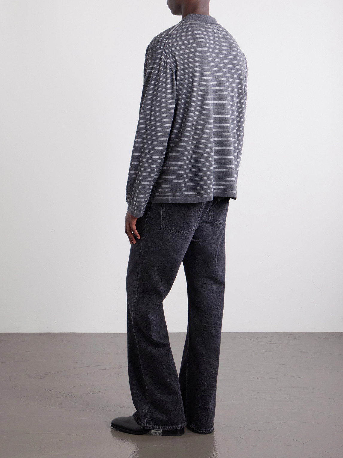 Foley Striped Cotton Polo Shirt