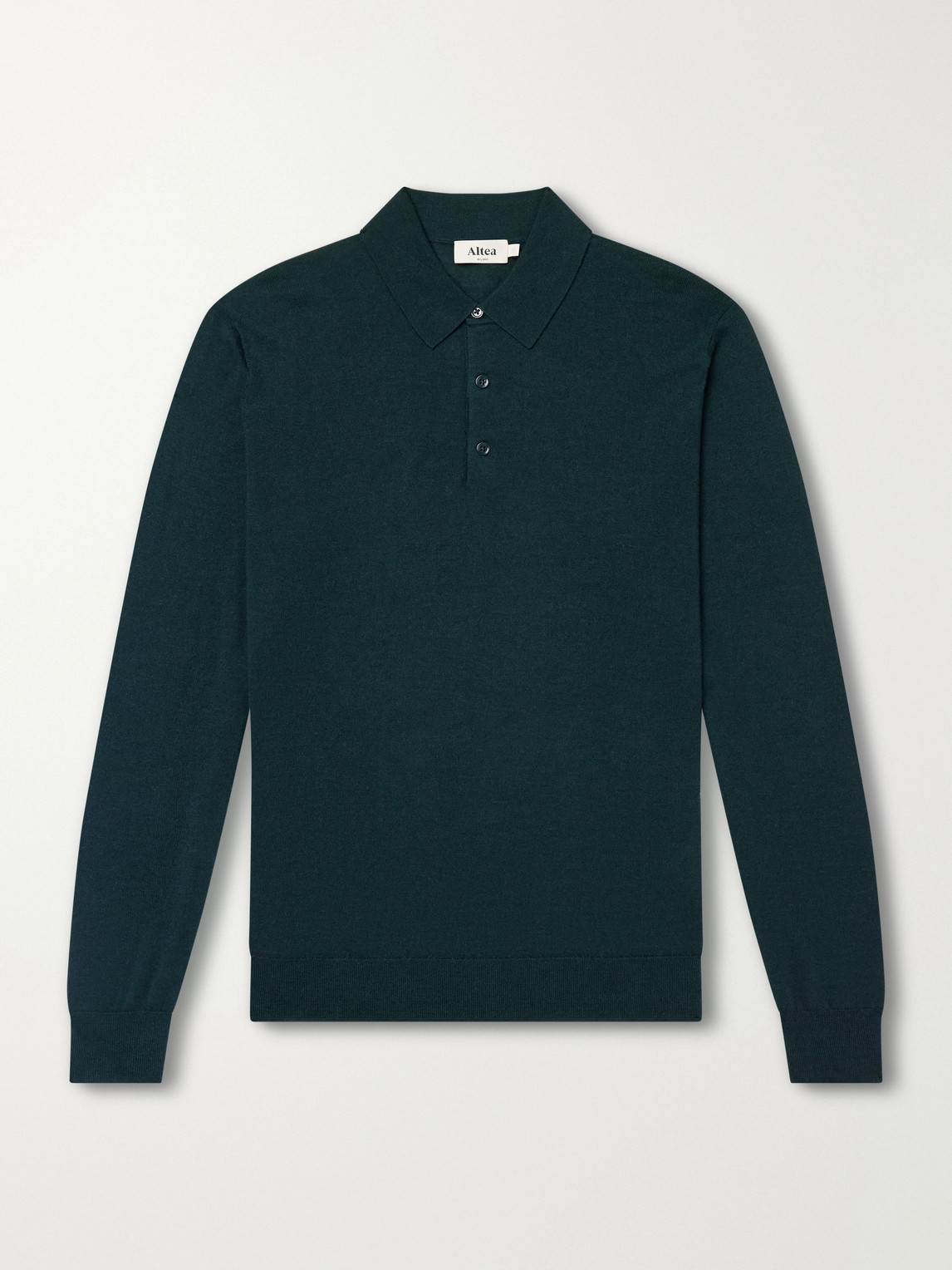 Altea – Wool, Silk and Cashmere-Blend Polo Sweater