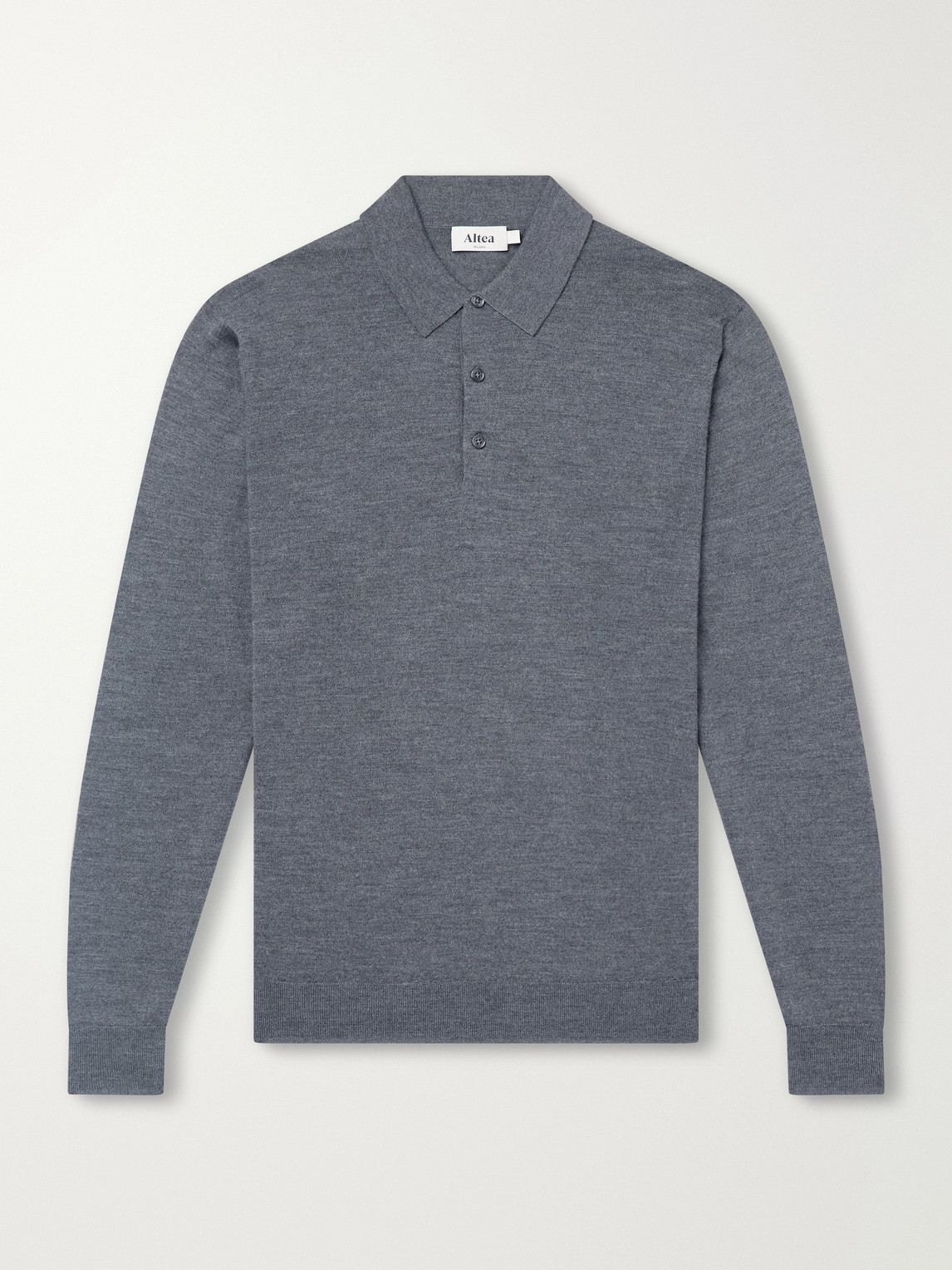 Altea – Wool, Silk and Cashmere-Blend Polo Sweater