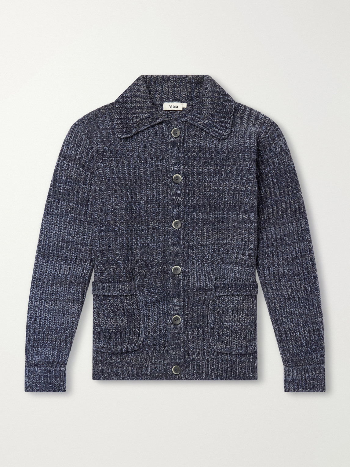 Altea Virgin Wool Cardigan In Blue