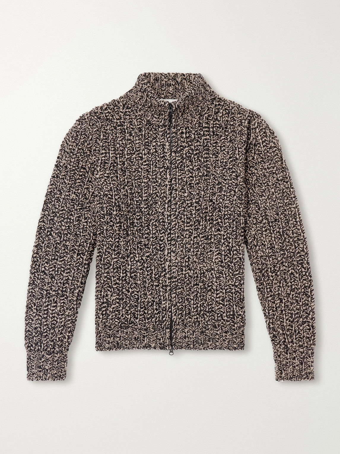 Altea Wool-blend Zip-up Cardigan In Neutrals