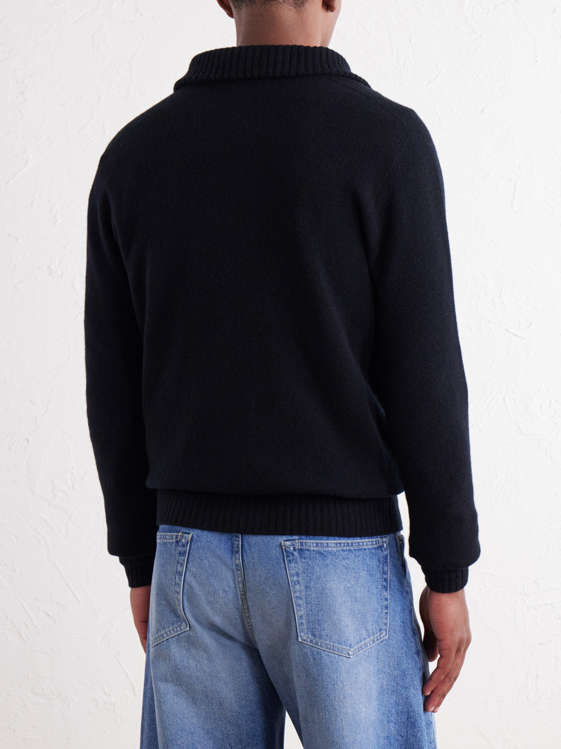 Half-Zip Virgin Sweater