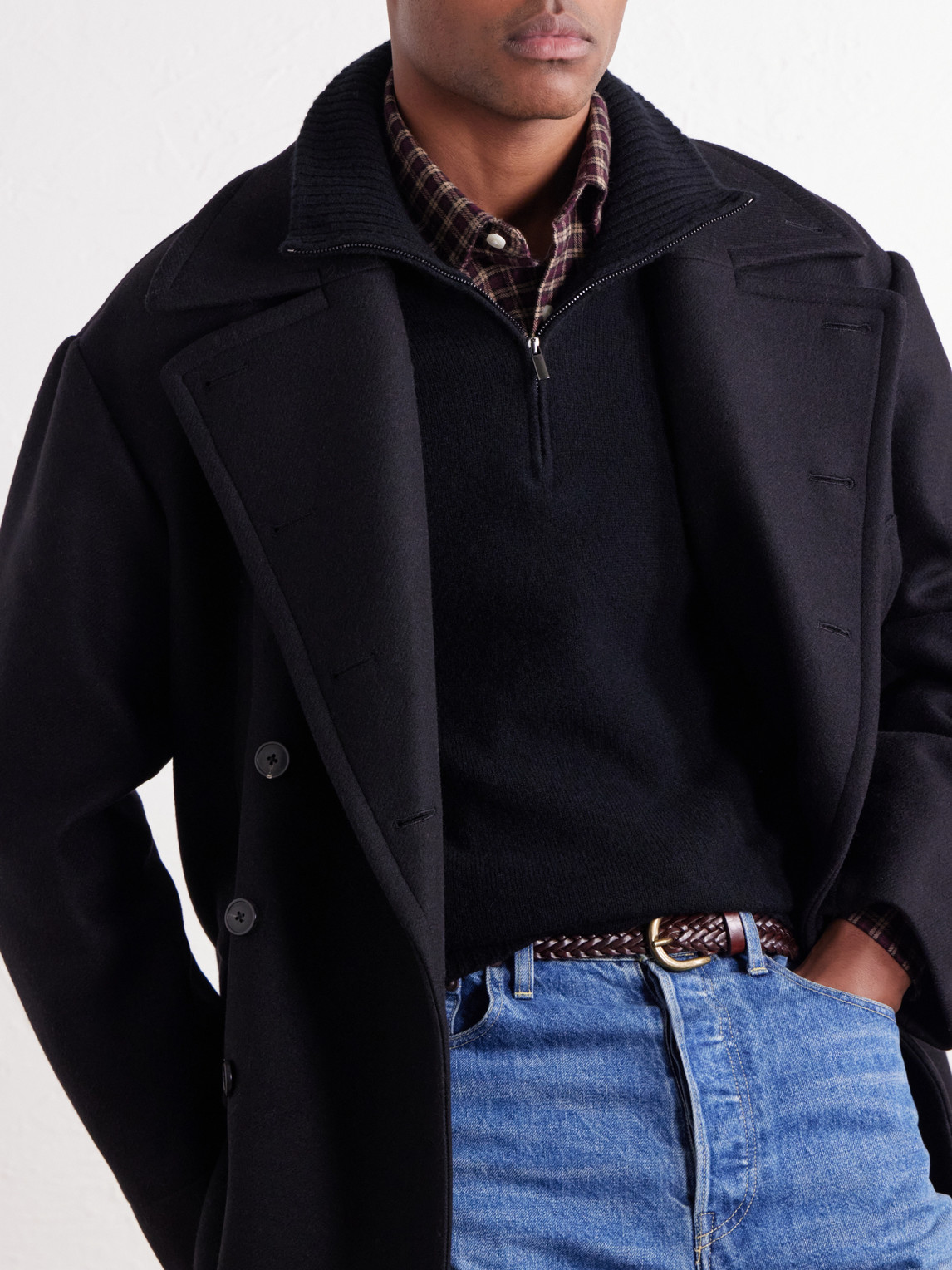 Half-Zip Virgin Sweater