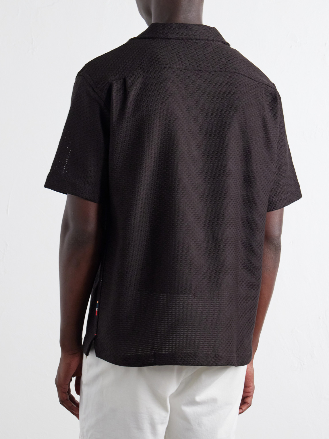Maitan Camp-Collar Cotton Shirt