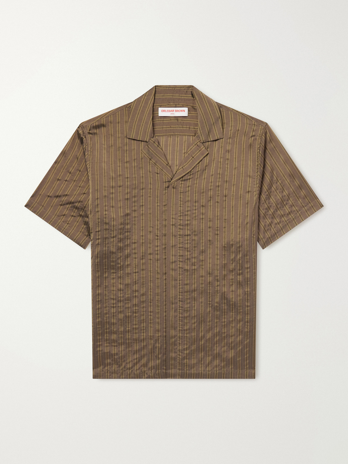 Maitan Villa Camp-Collar Striped Woven Shirt