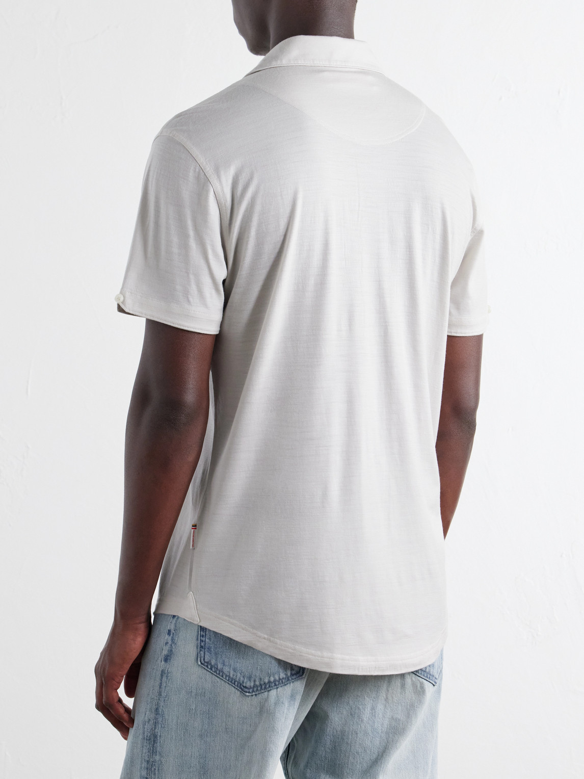 Sebastian Wool-Jersey Polo Shirt
